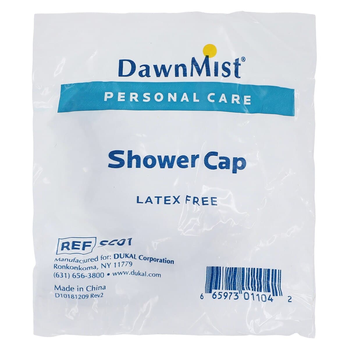 DawnMist Shower Cap, Latex Free, Clear, 200/Box thumbnail 3