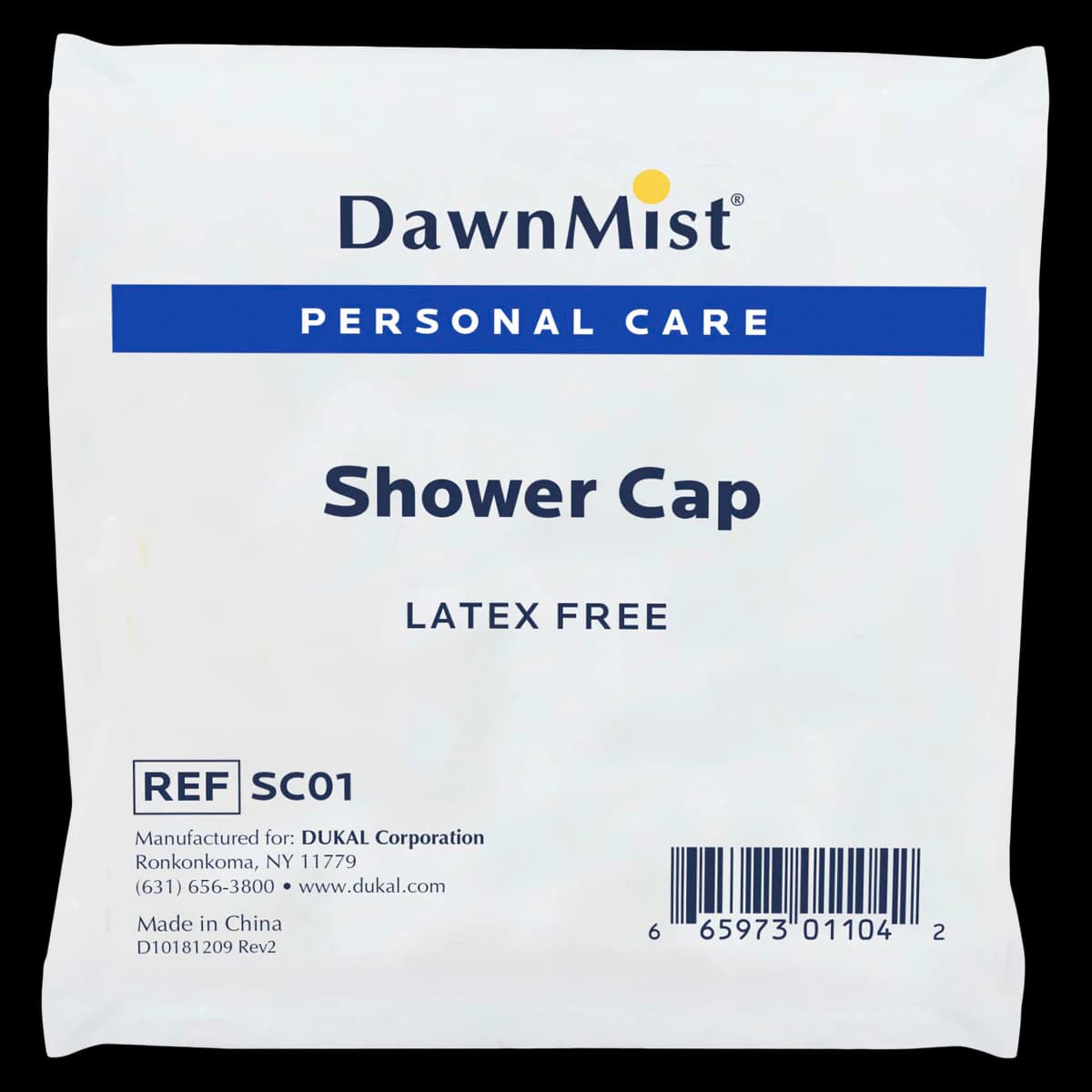 DawnMist Shower Cap, Latex Free, Clear, 200/Box thumbnail 2