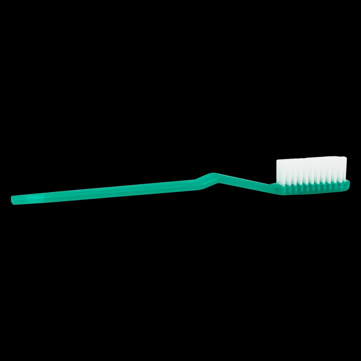 Dukal DawnMist Manual Toothbrush, 46 Tuft, Soft, Green, Individually Packaged, 144/Box thumbnail 2