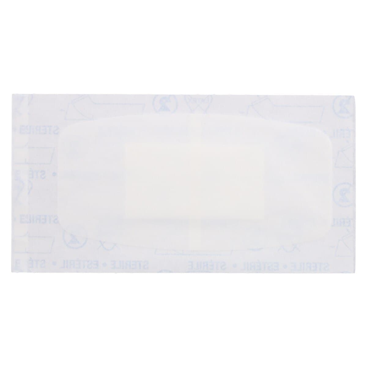 Caliber Adhesive Bandage, Plastic, Sheer, Sterile, 2" x 4", 100/Box thumbnail 3