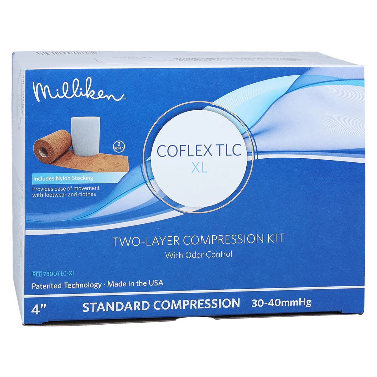 CoFlex TLC 2-Layer Compression Bandage Kit, 4" x 7 yds, Tan/White, Non-Sterile, 8/Case thumbnail 2