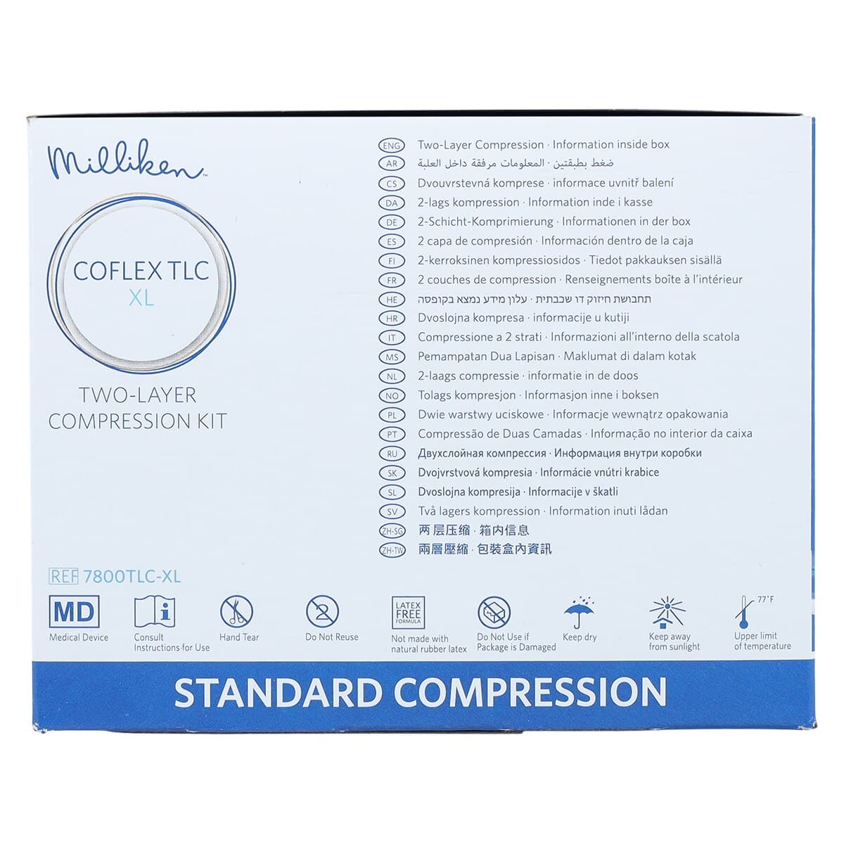 CoFlex TLC 2-Layer Compression Bandage Kit, 4" x 7 yds, Tan/White, Non-Sterile, 8/Case thumbnail 9