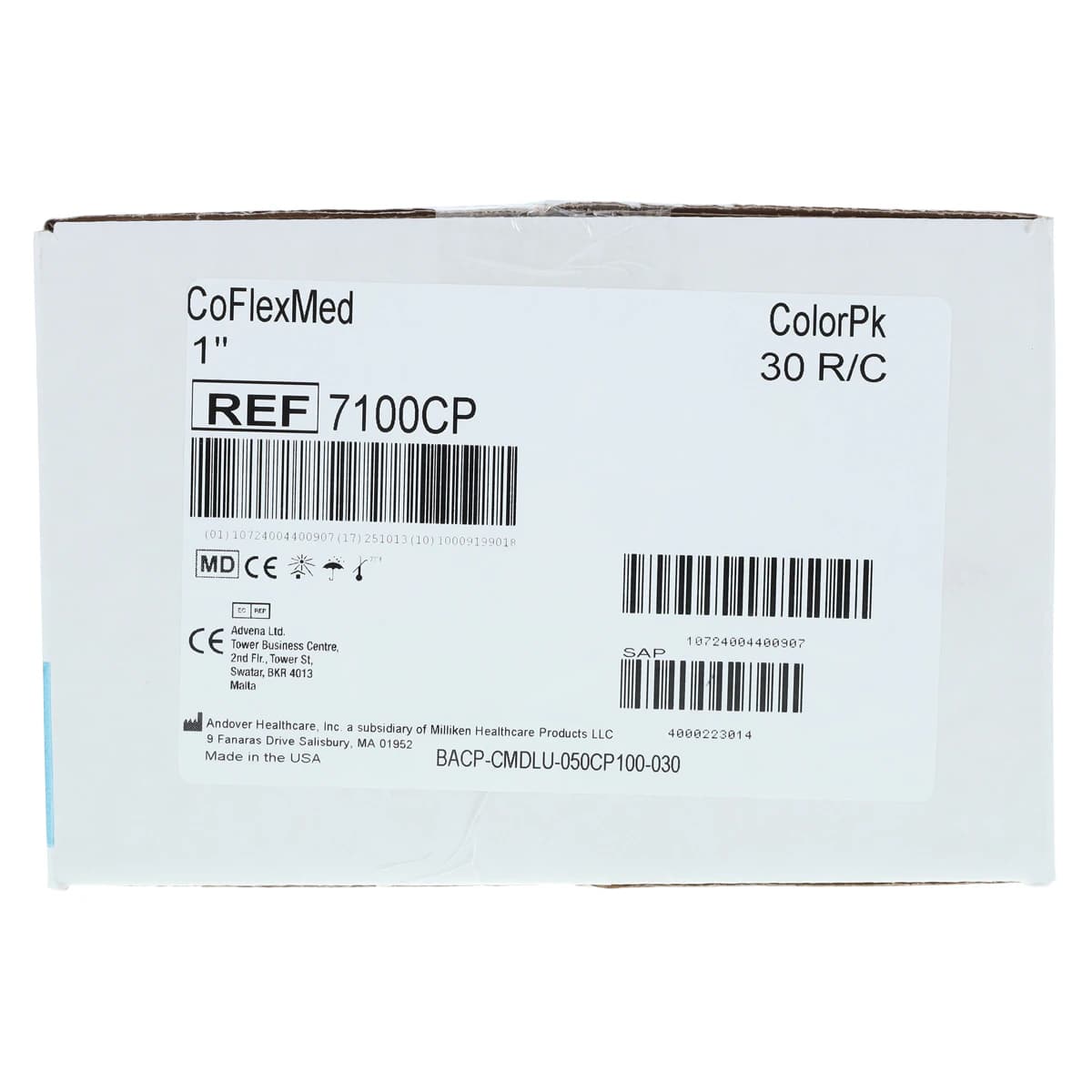 CoFlex Med Compression Bandage, Elastic, 1" x 5 yd, Colorpack, Non-Sterile, 30/Case thumbnail 4