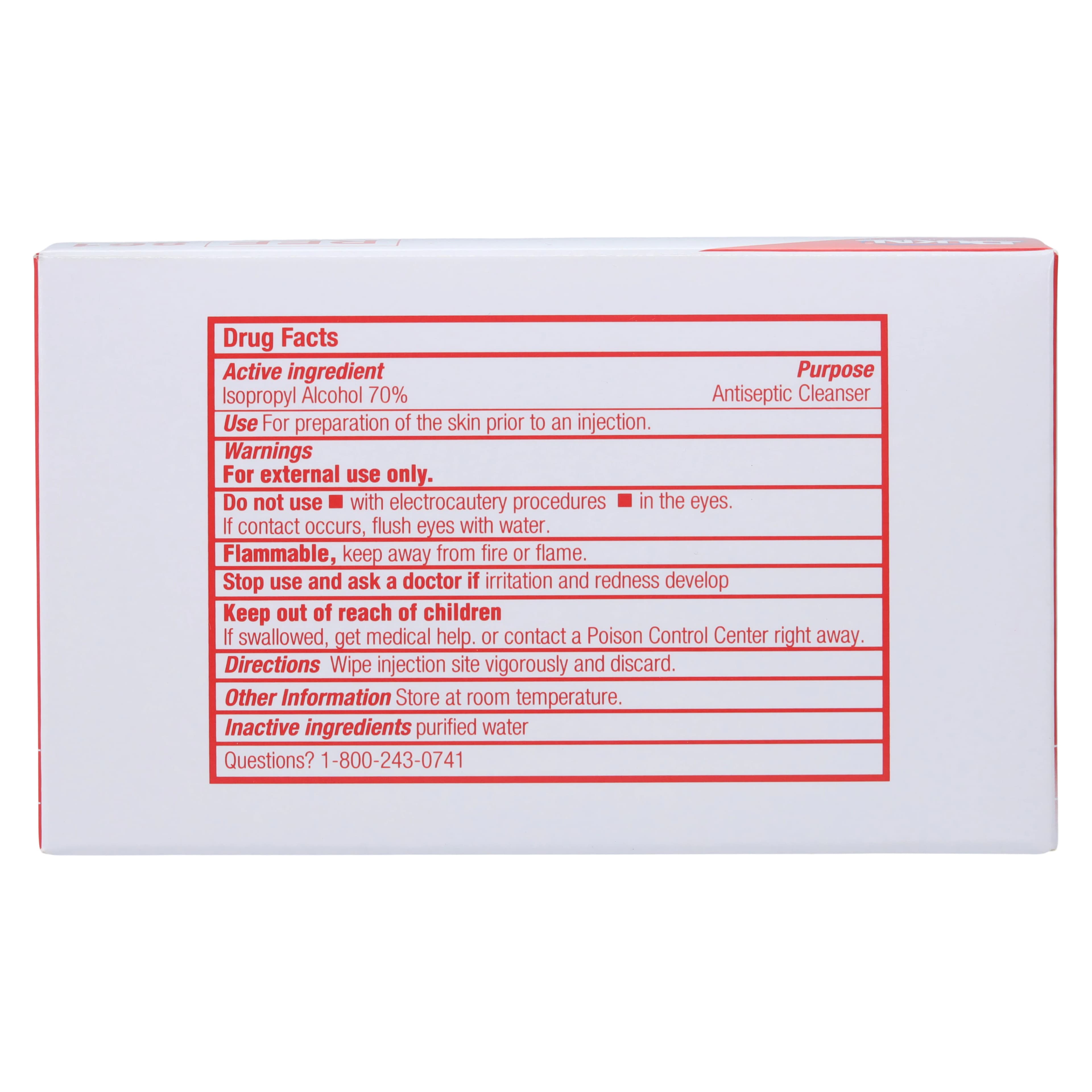 Dukal Alcohol Prep Pad, Large, 2-Ply, 70% Isopropyl Alcohol, Sterile, 1.75" x 3.3" thumbnail 5