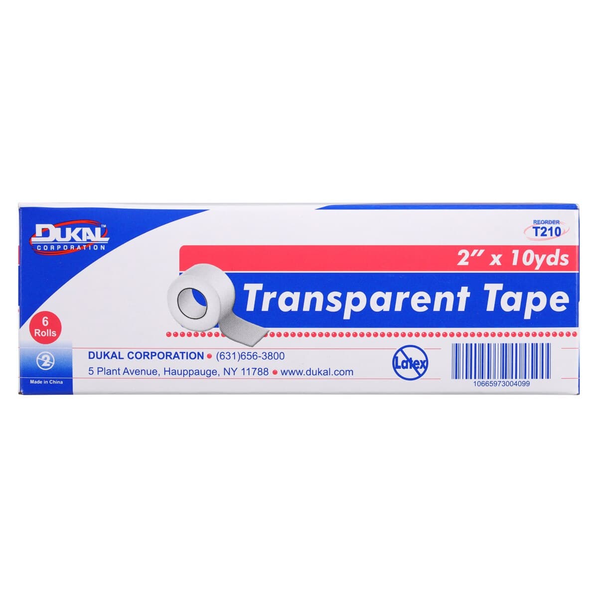 Dukal Surgical Tape, Transparent Plastic, 2" x 10 yd, Non-Sterile, 6/Box thumbnail 4