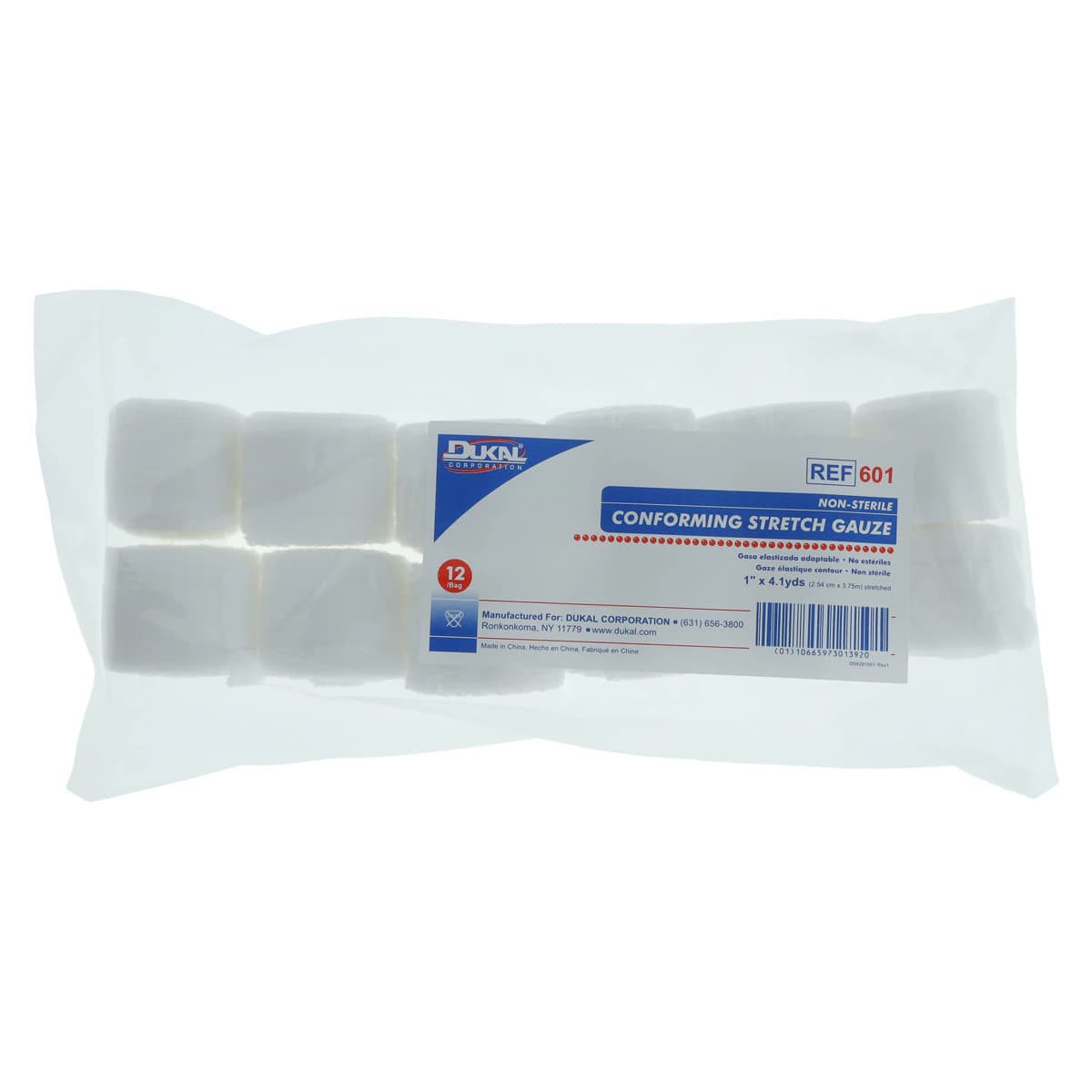 Dukal Conforming Stretch Bandage, Non-Sterile, 1" x 4.1 yd, 96/Case - Bandage Confrm Strch NS - Image 1