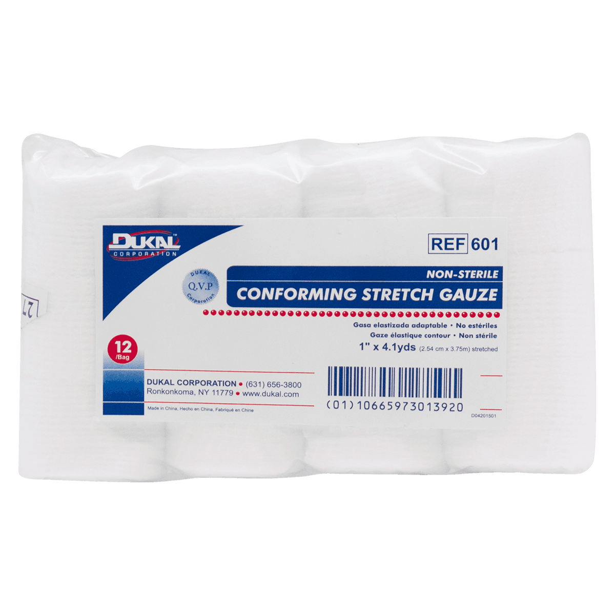 Dukal Conforming Stretch Bandage, Non-Sterile, 1" x 4.1 yd, 96/Case thumbnail 2