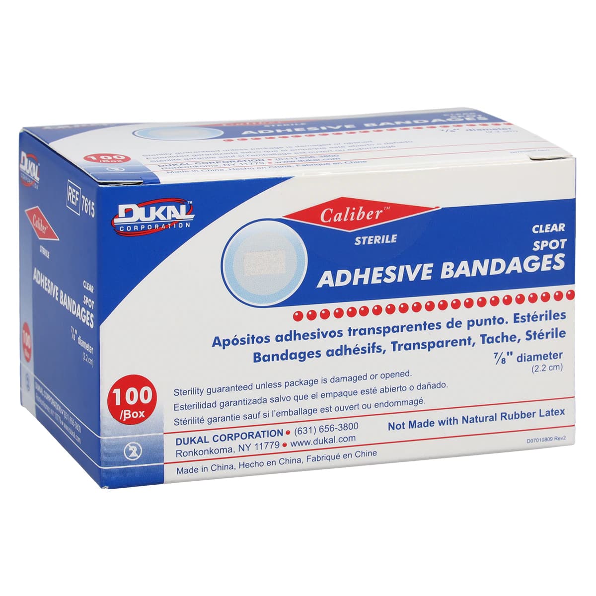 Caliber Adhesive Bandage Sheer, 7/8" Clear, Sterile, 100/Box thumbnail 4