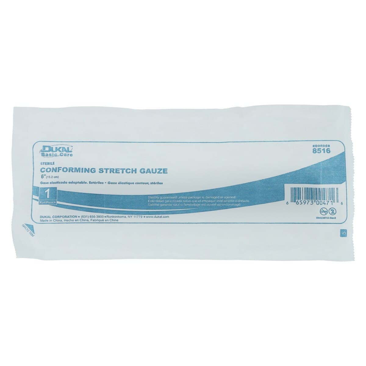 Dukal Conforming Stretch Bandage, Sterile, 6" x 3.6 yds, 6/Package thumbnail 3