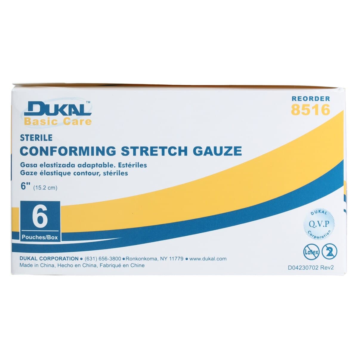 Dukal Conforming Stretch Bandage, Sterile, 6" x 3.6 yds, 6/Package thumbnail 5