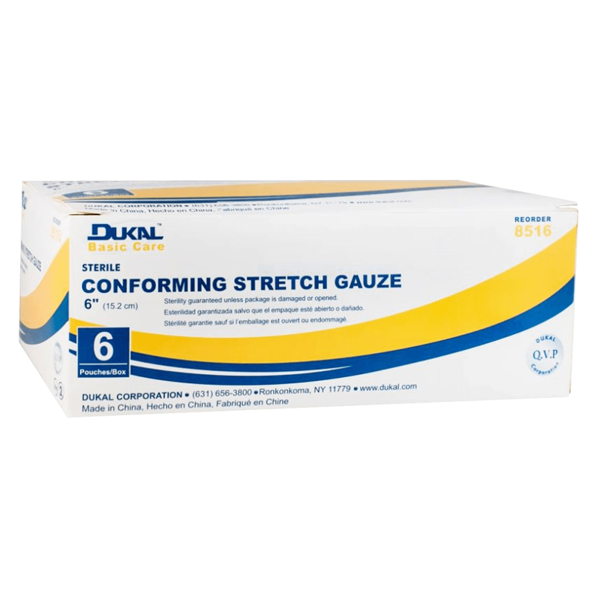 Dukal Conforming Stretch Bandage, Sterile, 6" x 3.6 yds, 6/Package thumbnail 2