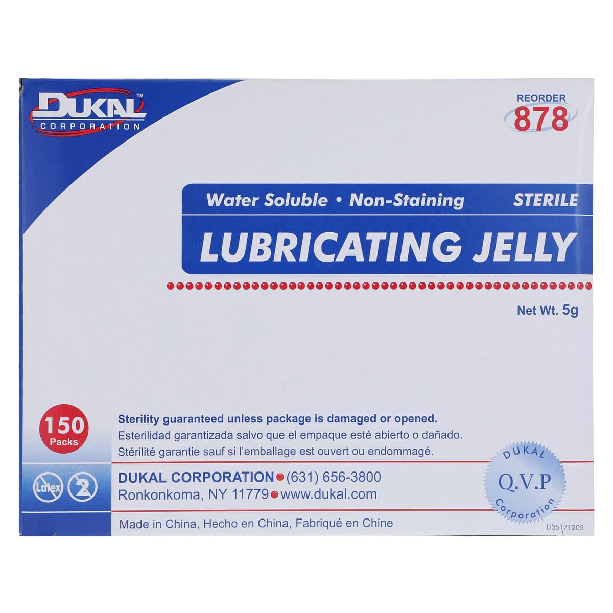 Dukal Lubricating Jelly, 5g Foil Packets, 150/Package thumbnail 7