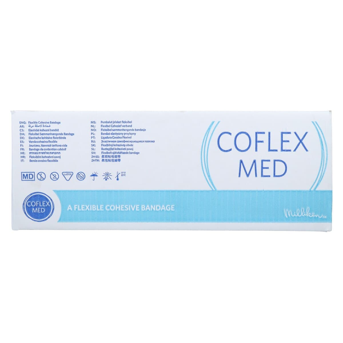 CoFlex Med Compression Bandage, Elastic, 4" x 5yd, Non-Sterile, Color Pack, 18/Case thumbnail 3