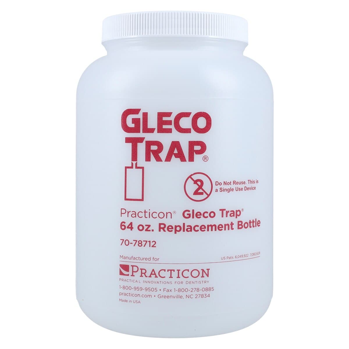 Gleco Trap System 64 oz. Plaster Trap, Complete Kit with 2 Replacement Bottles, 7078713 thumbnail 4