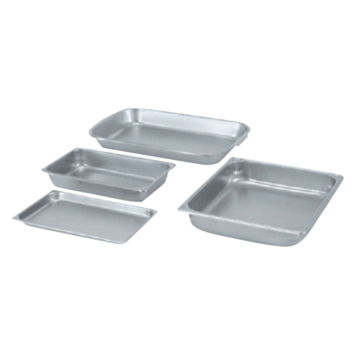 Medegen Instrument Tray, Full Size, Stainless Steel, 16-3/8 x 9-3/4 x 4 in, Each - Tray Instrument SS - Image 1