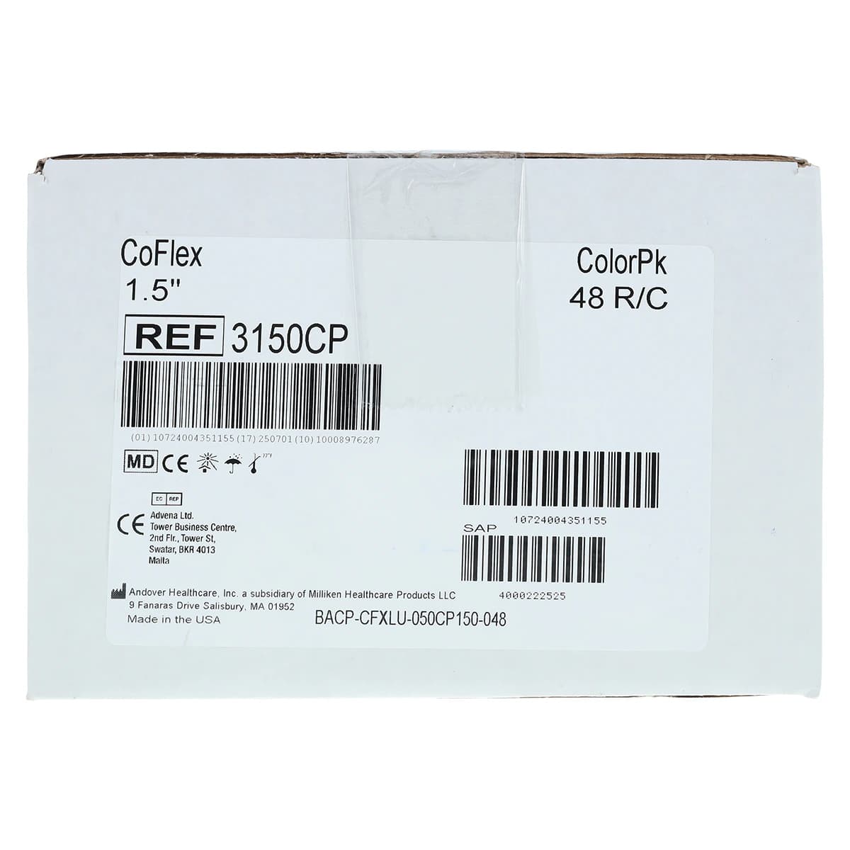 CoFlex Compression Bandage, Elastic, 1.5" x 5 yd, Colorpack, Non-Sterile, 48/Case thumbnail 4
