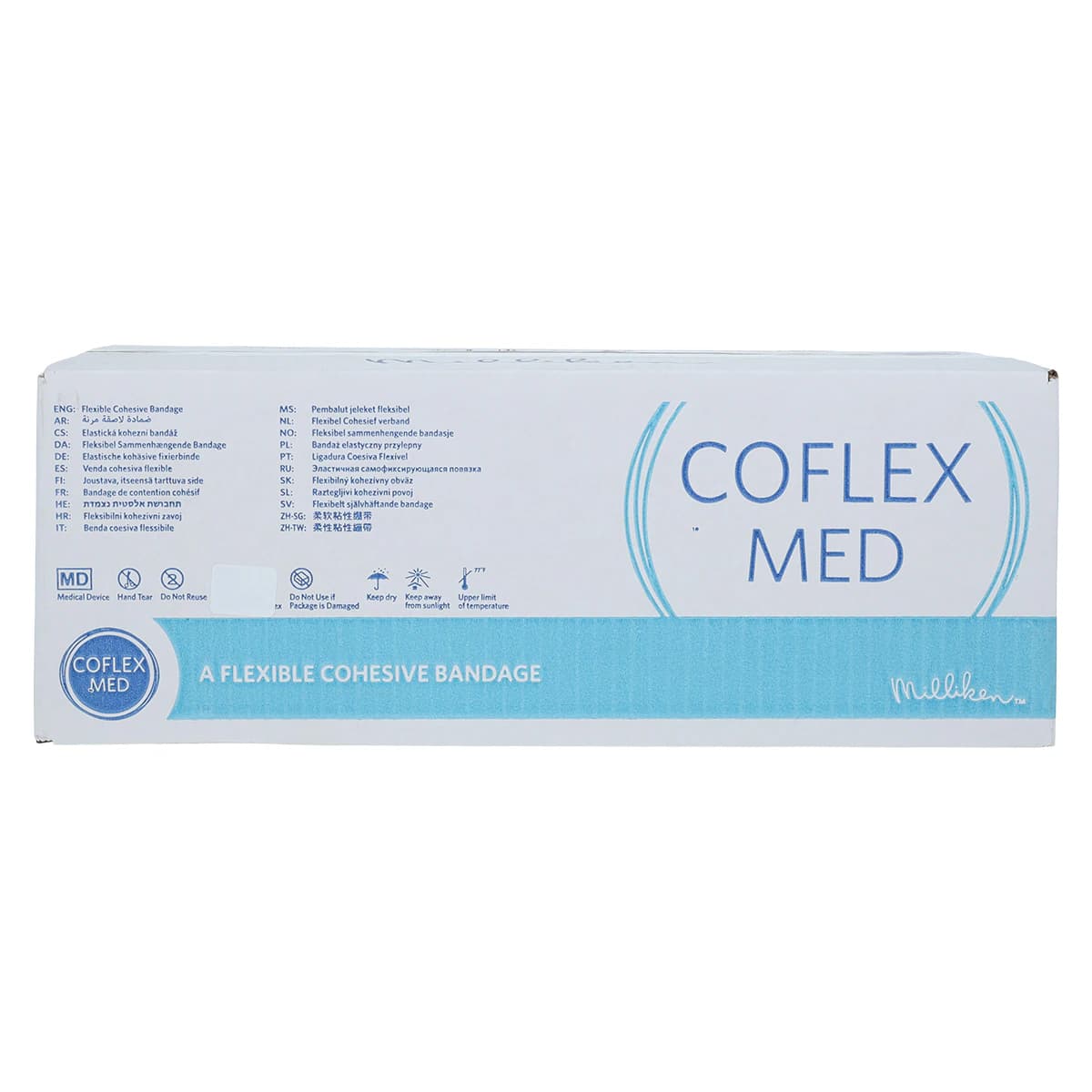 CoFlex Med Compression Bandage, Elastic, 1" x 5yd, Tan, Non-Sterile, 30/Case thumbnail 3