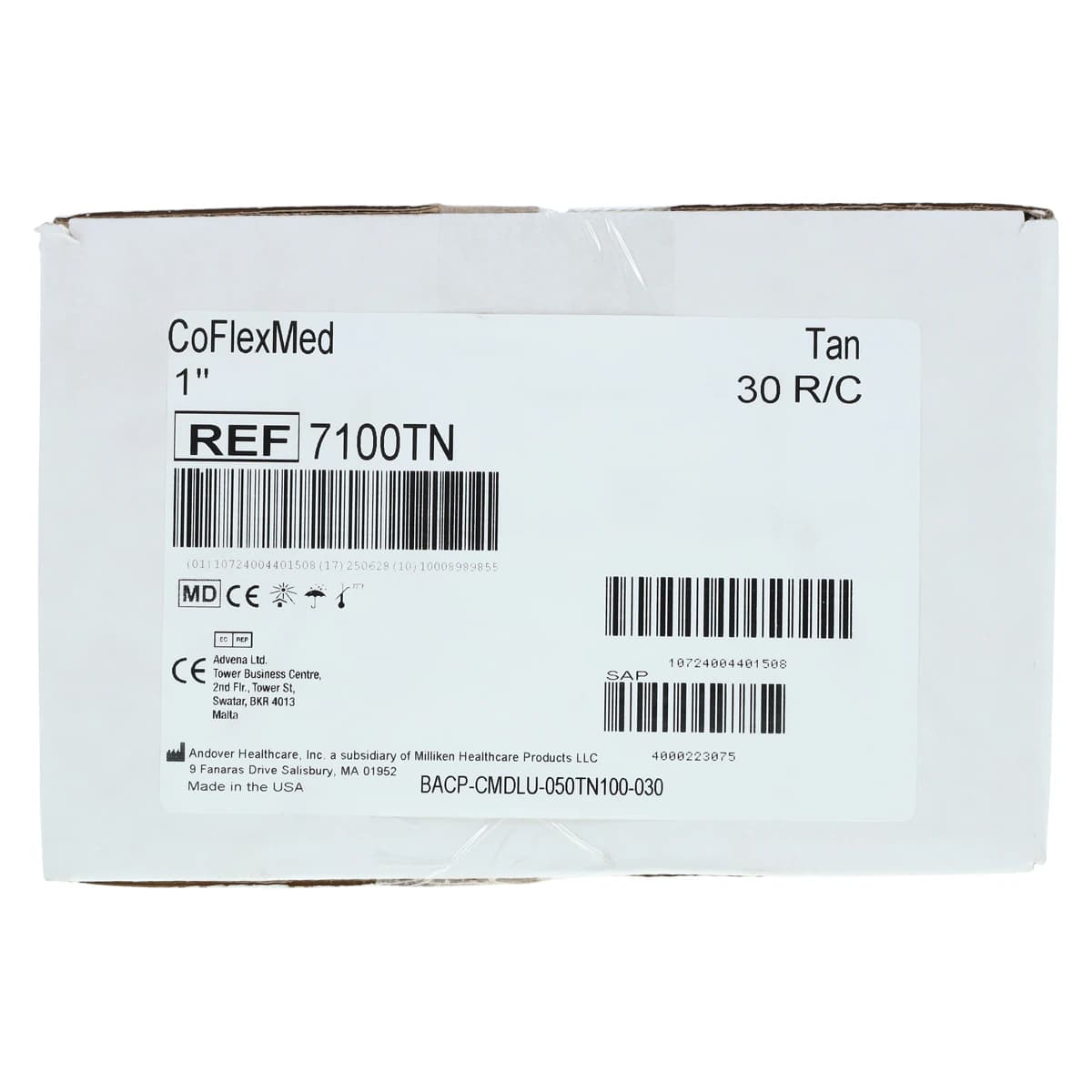 CoFlex Med Compression Bandage, Elastic, 1" x 5yd, Tan, Non-Sterile, 30/Case thumbnail 4