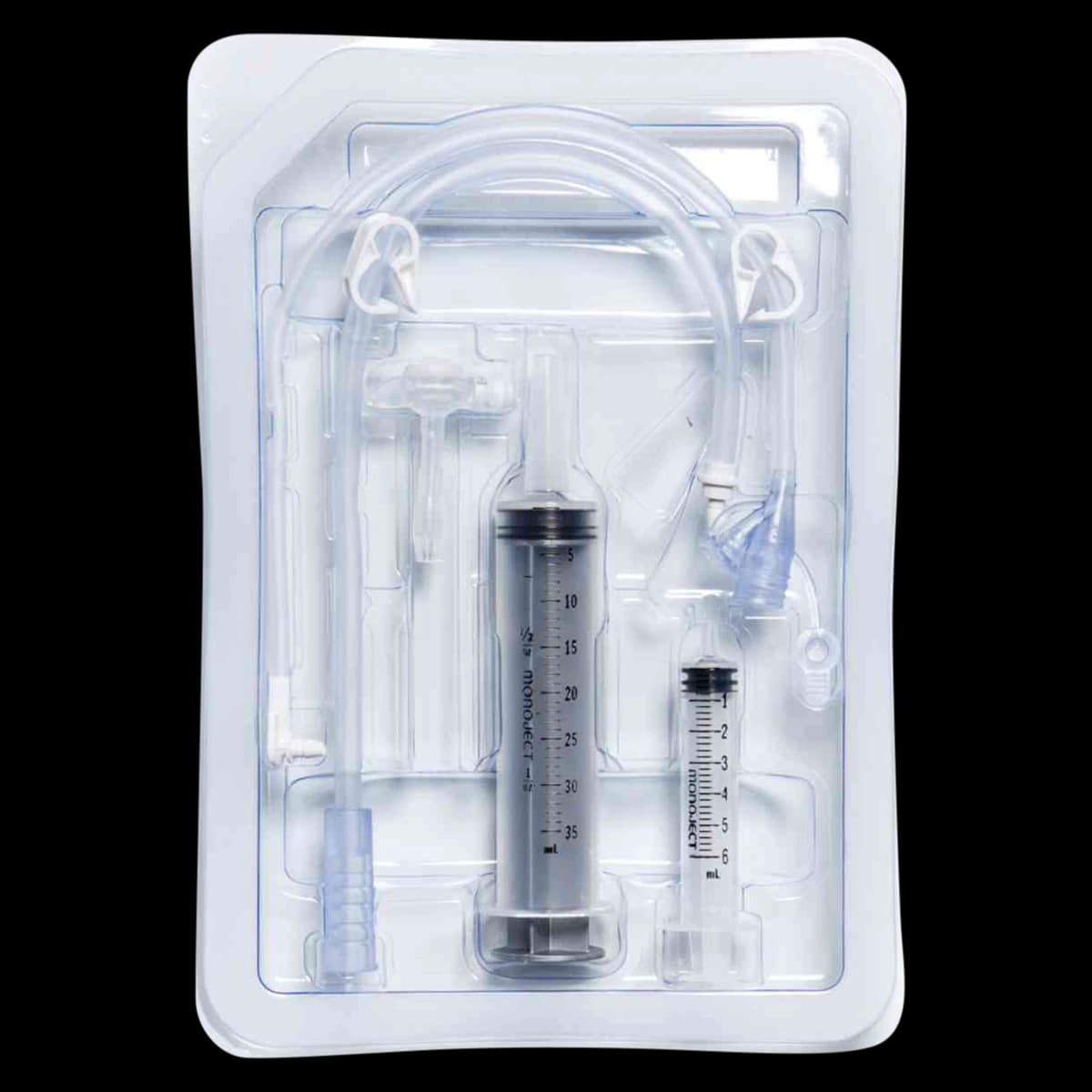 MIC-KEY Skin Level Feeding Tube Kit, 16 Fr, 2.5 cm, Low-Profile Gastrostomy Tube with Introducer, Avanos Medical - Mickey Skin Level Comp.kt - Image 1