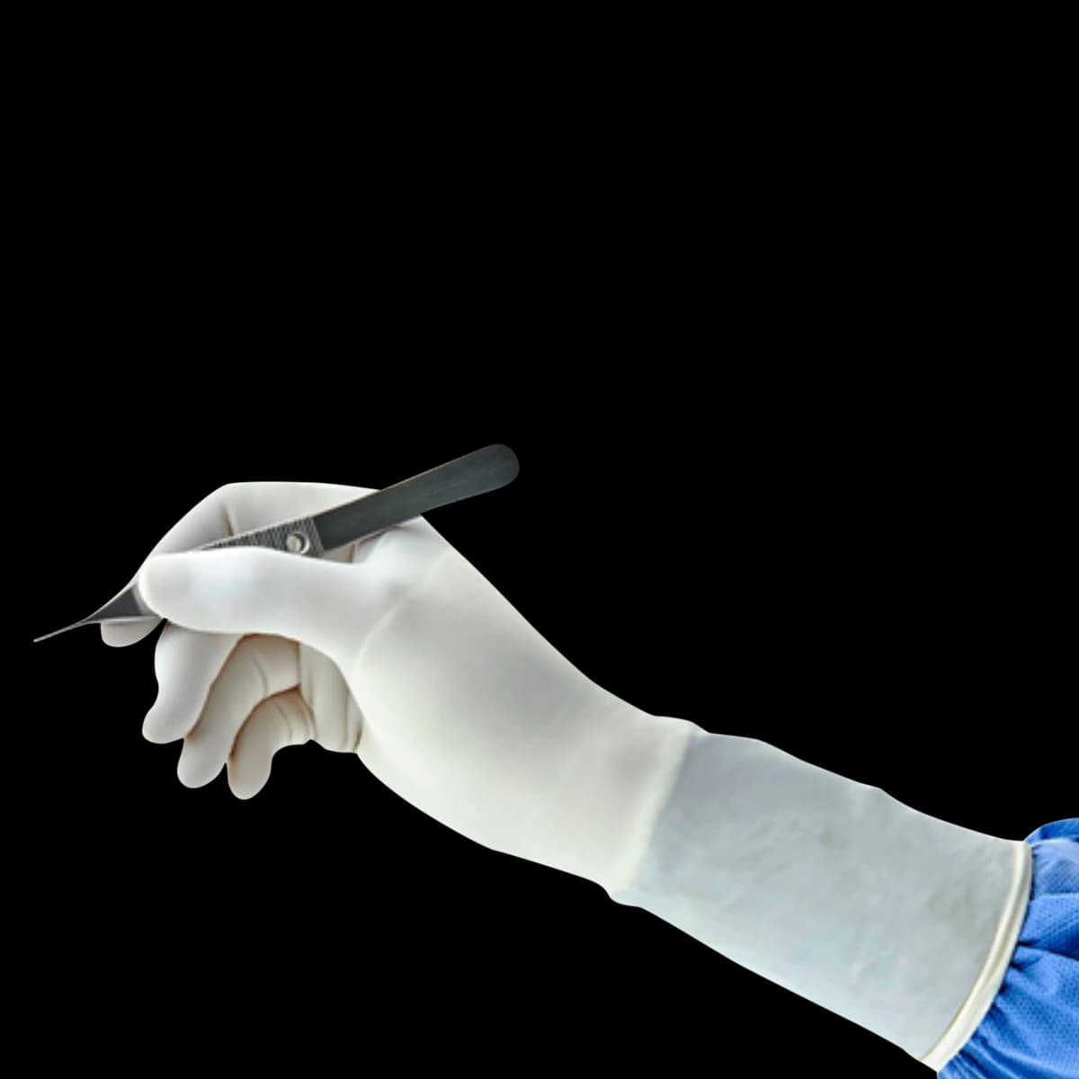 GAMMEX Non-Latex PI White Polyisoprene Surgical Gloves, Size 7-1/2, Sterile, Powder-Free, 50 pairs/box - GAMMEX Non-Latex PI White Polyisoprene Surgical Gloves, 50 pairs/box: Size - Image 1