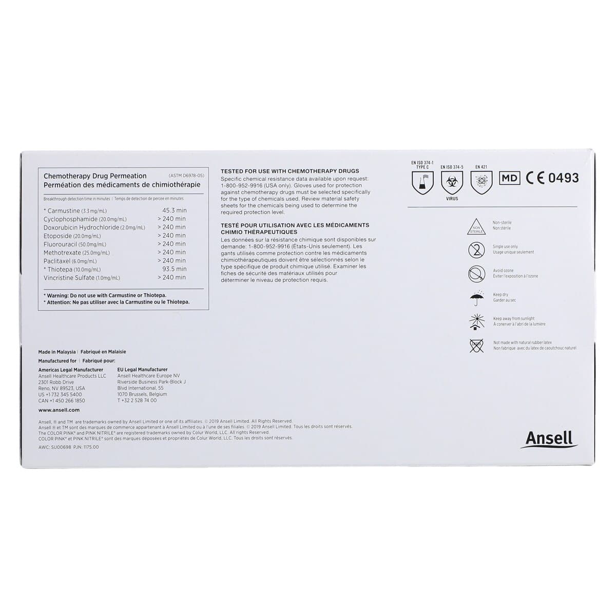 Micro-Touch NitraFree Pink Nitrile Exam Gloves, Powder-Free, Non-Sterile, Extra Large, 100/Box, 6034514 thumbnail 6