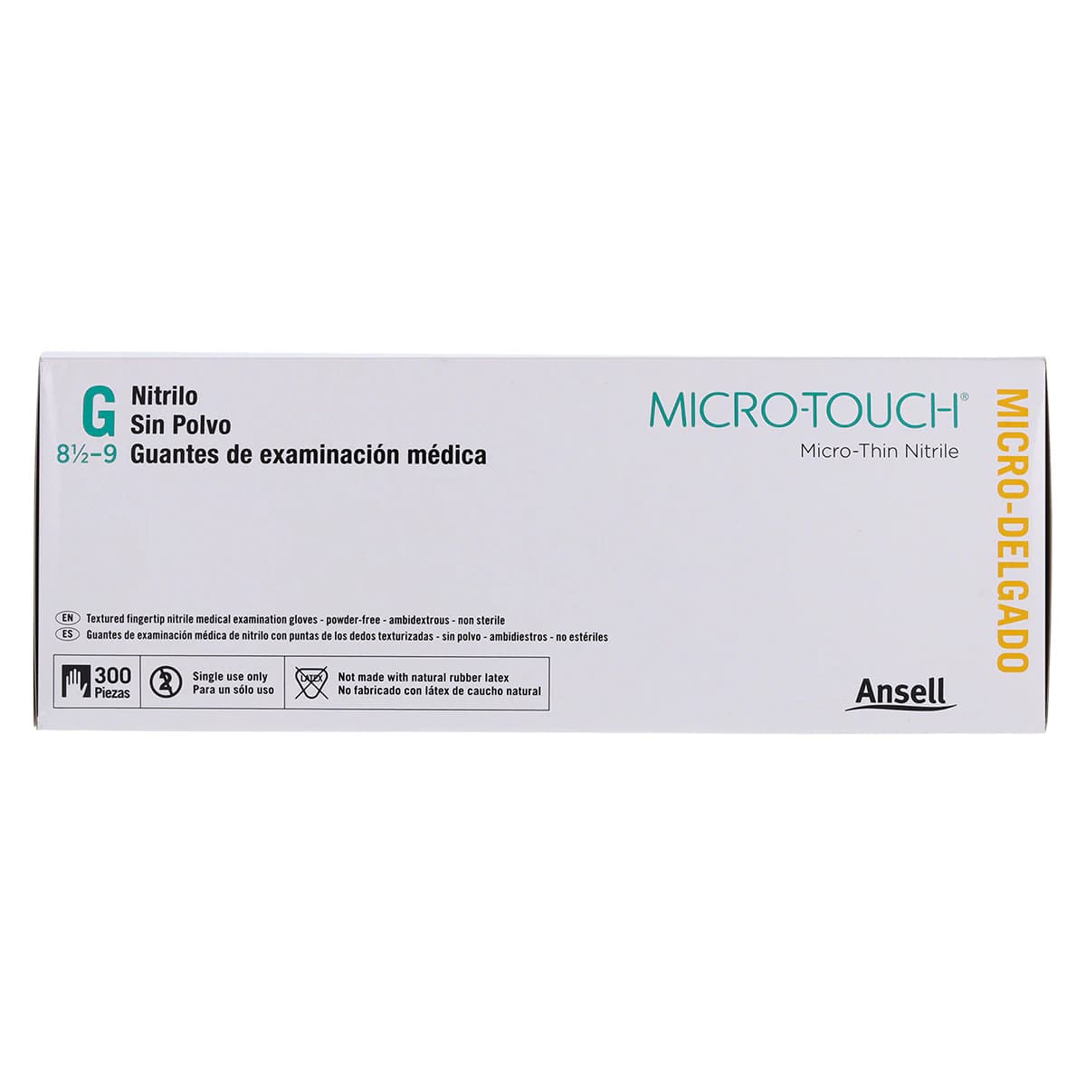 Micro-Touch Micro-Thin Nitrile Exam Gloves, Powder-Free, Non-Sterile, Large, Blue, Textured Fingertips, 300/Box, 6034313 thumbnail 5