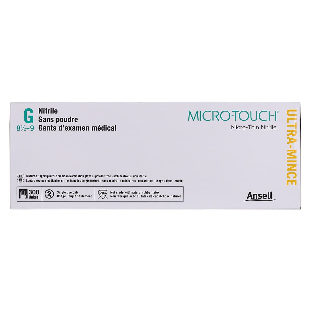 Micro-Touch Micro-Thin Nitrile Exam Gloves, Powder-Free, Non-Sterile, Large, Blue, Textured Fingertips, 300/Box, 6034313 thumbnail 6