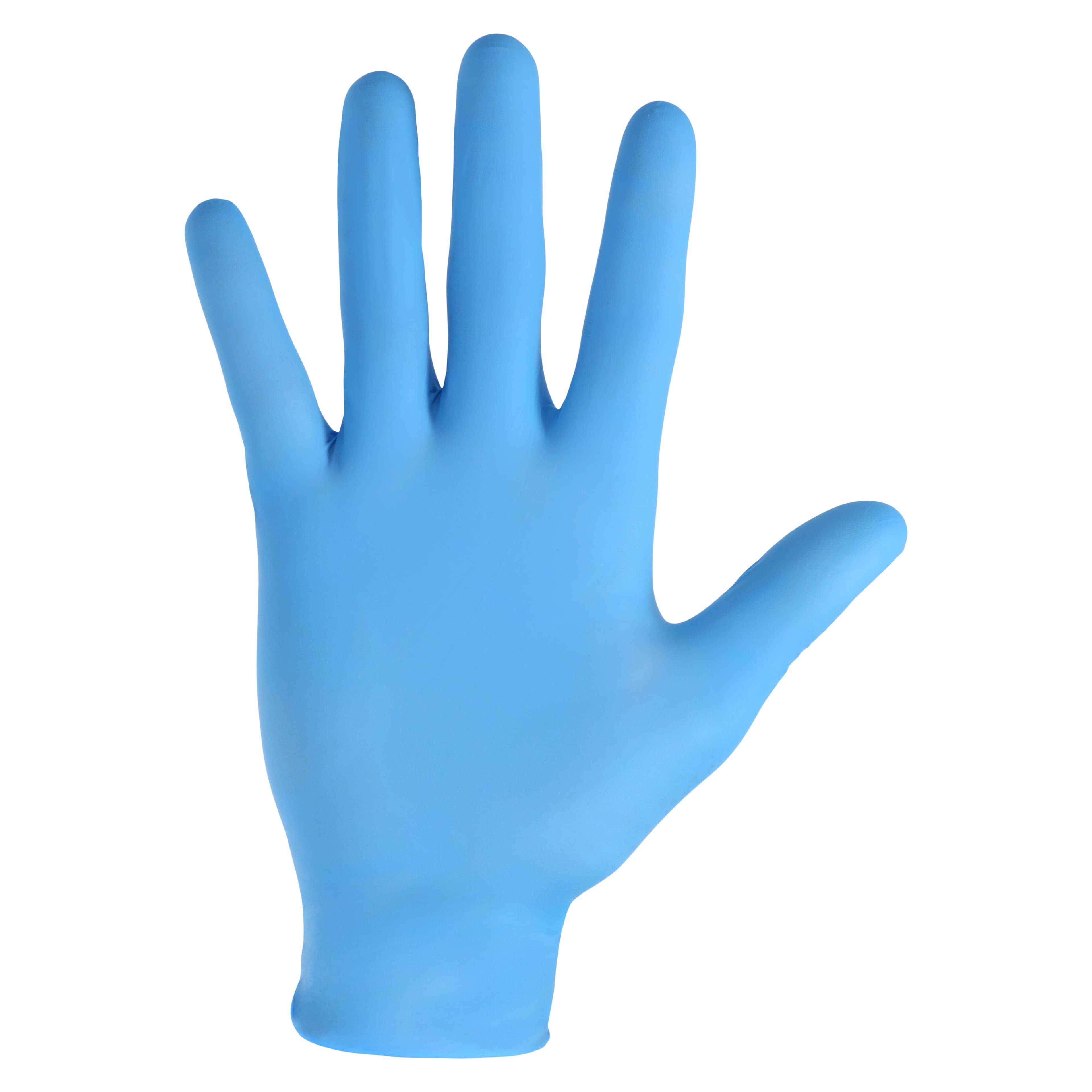 Ansell Microflex 92-134 Nitrile Exam Gloves, Powder Free, Non-Sterile, X-Small (5.5-6), Blue, Textured Fingertips, 100/Box, 92134060 thumbnail 2