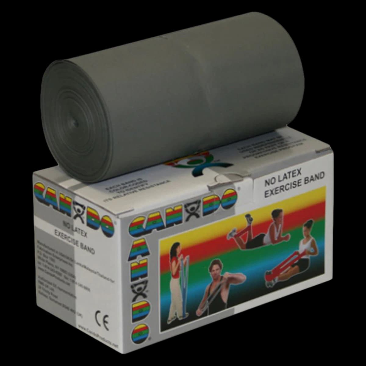 CanDo Exercise Band, Silver (2X-Heavy), 6 yd Roll, Latex-Free - Can-Do Band Silver L/F - Image 1