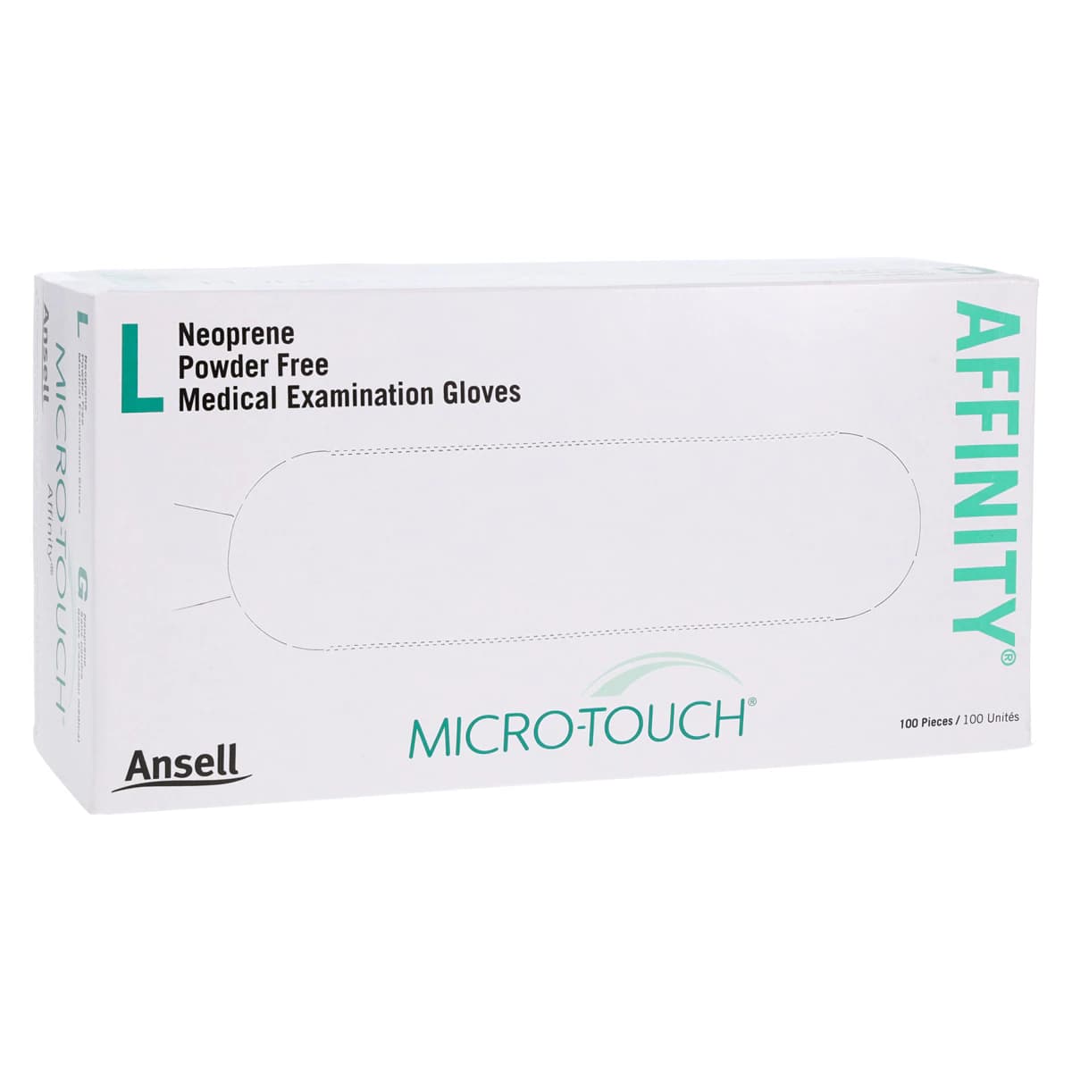 Micro-Touch Affinity Synthetic Exam Gloves, Powder-Free, Non-Sterile, Large, Green, Textured Fingertips, 100/Box, 3773 thumbnail 4