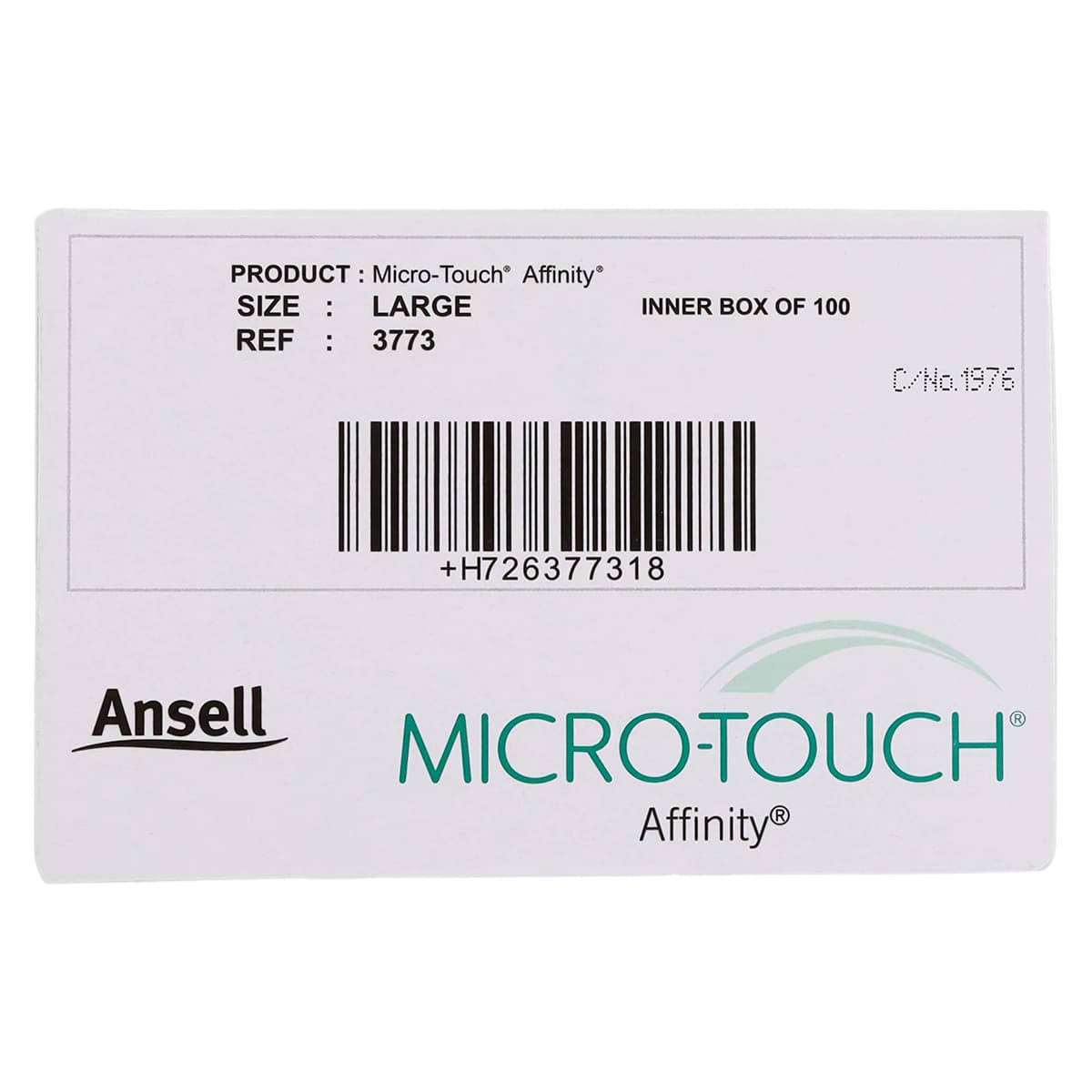 Micro-Touch Affinity Synthetic Exam Gloves, Powder-Free, Non-Sterile, Large, Green, Textured Fingertips, 100/Box, 3773 thumbnail 8