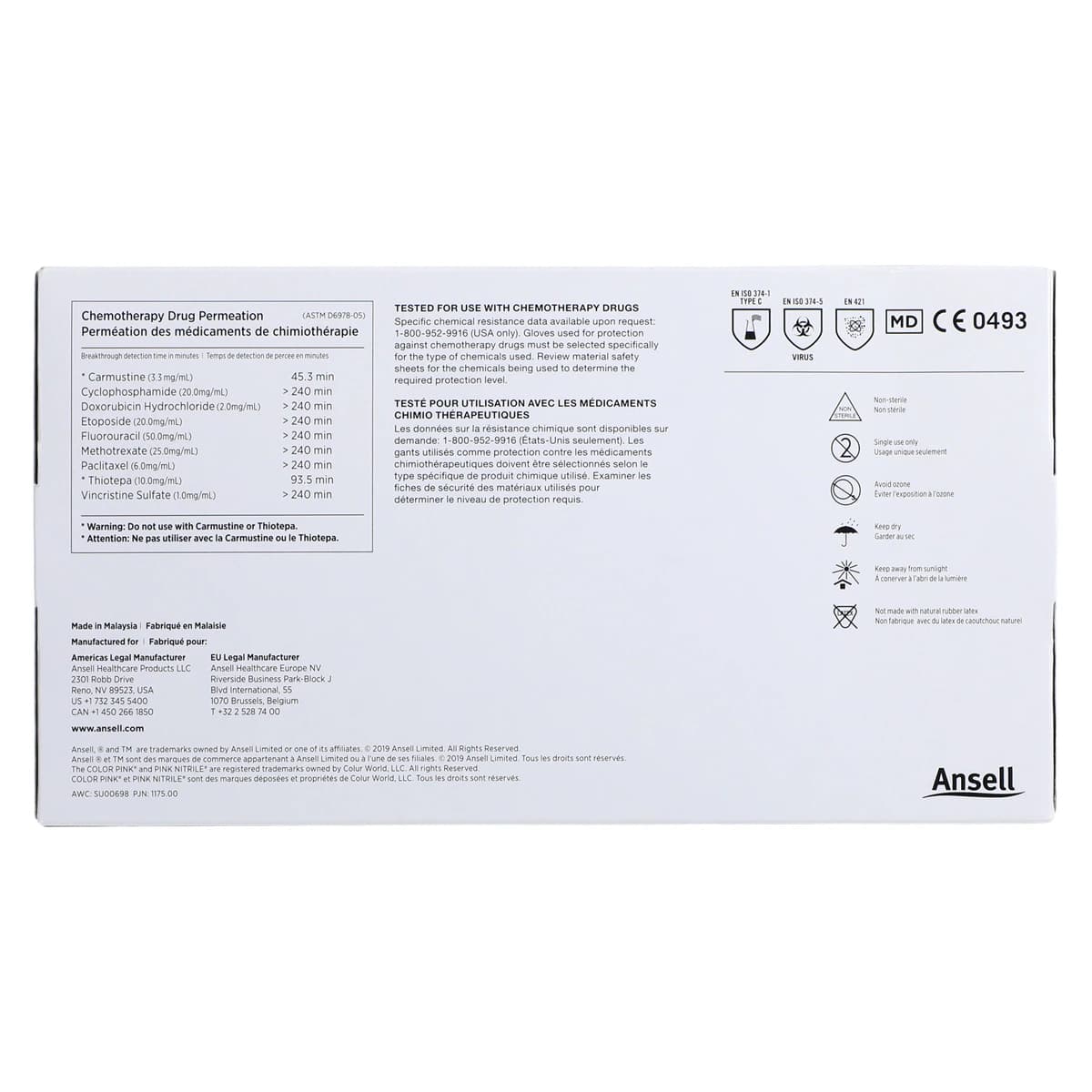 Micro-Touch NitraFree Pink Nitrile Exam Gloves, Powder Free, Non-Sterile, Small, 100/Box, 6034511 thumbnail 6