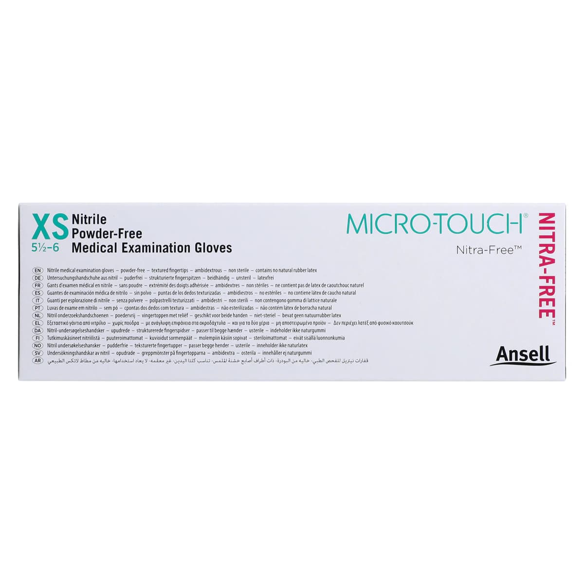 Micro-Touch NitraFree Pink Nitrile Exam Gloves, Powder Free, Non-Sterile, X-Small, 100/Box, 6034510 thumbnail 10
