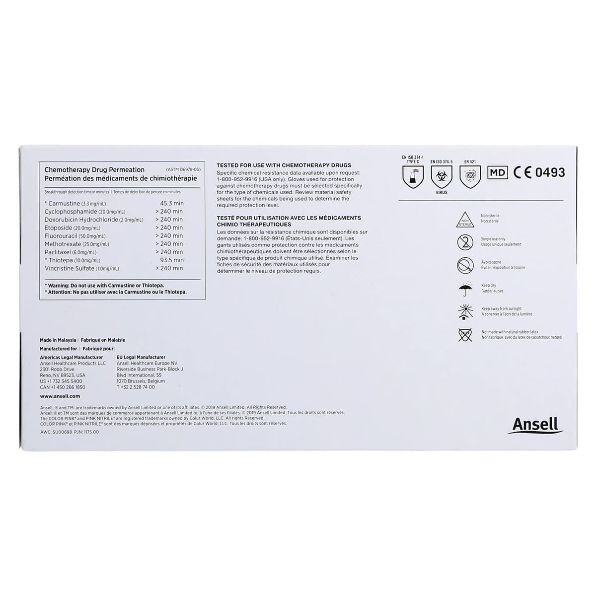 Micro-Touch NitraFree Pink Nitrile Exam Gloves, Powder Free, Non-Sterile, X-Small, 100/Box, 6034510 thumbnail 6
