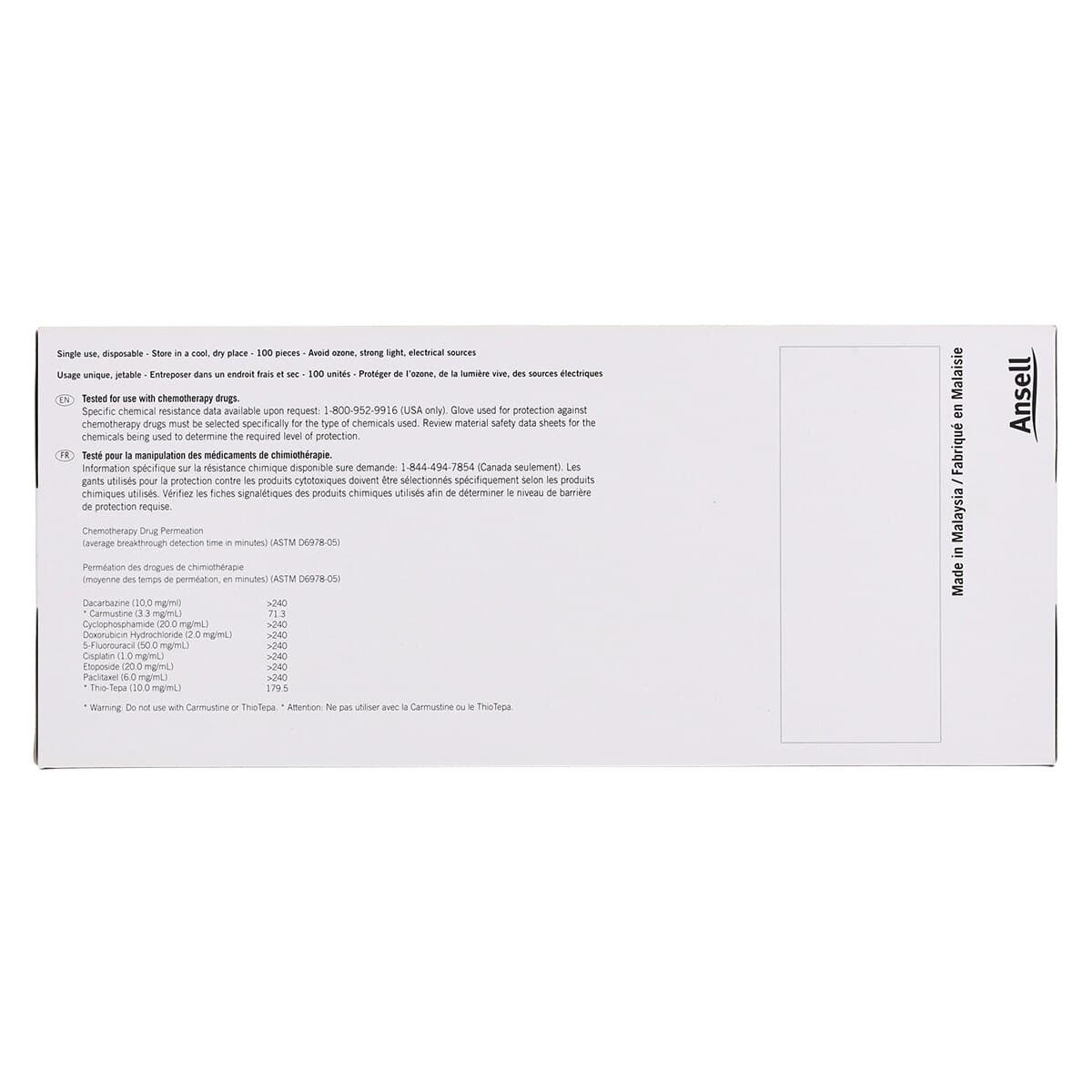 Ansell Micro-Touch E.P. Nitrile Exam Gloves, Large, Blue, Powder-Free, Textured, Non-Sterile, 100/Box, 6034053 thumbnail 9