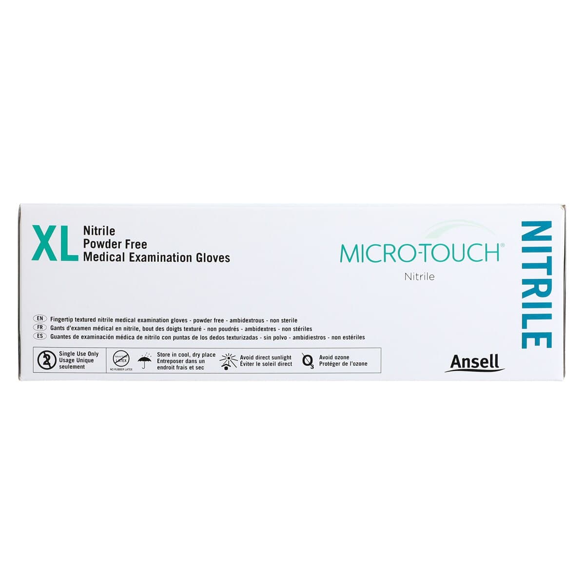 Micro-Touch Nitrile Exam Gloves, Powder-Free, Non-Sterile, Extra Large, Blue, Textured, 200/Box, 6034304 thumbnail 6