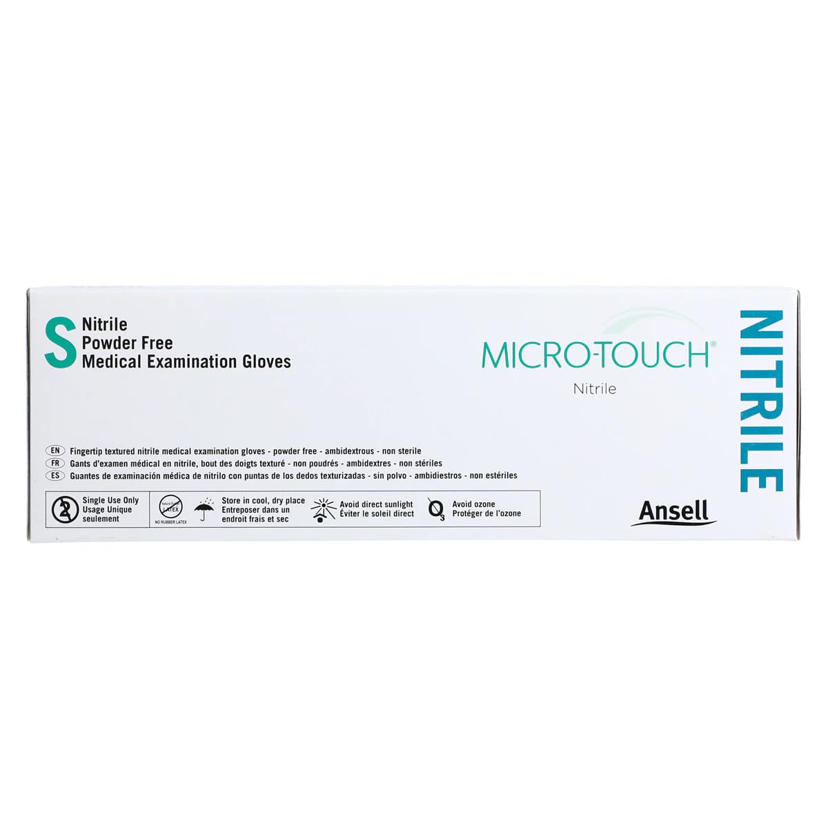 Micro-Touch Nitrile Exam Gloves, Powder-Free, Non-Sterile, Small, Blue, 200/Box, 6034301 thumbnail 6