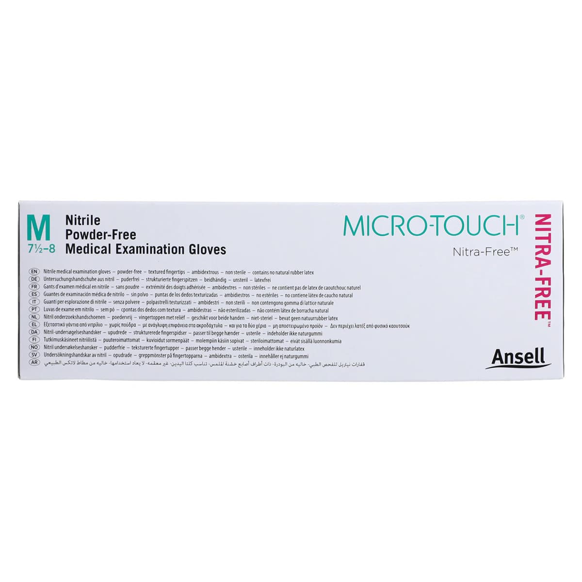 Micro-Touch NitraFree Pink Nitrile Exam Gloves, Powder-Free, Non-Sterile, Medium, 100/Box, 6034512 thumbnail 10