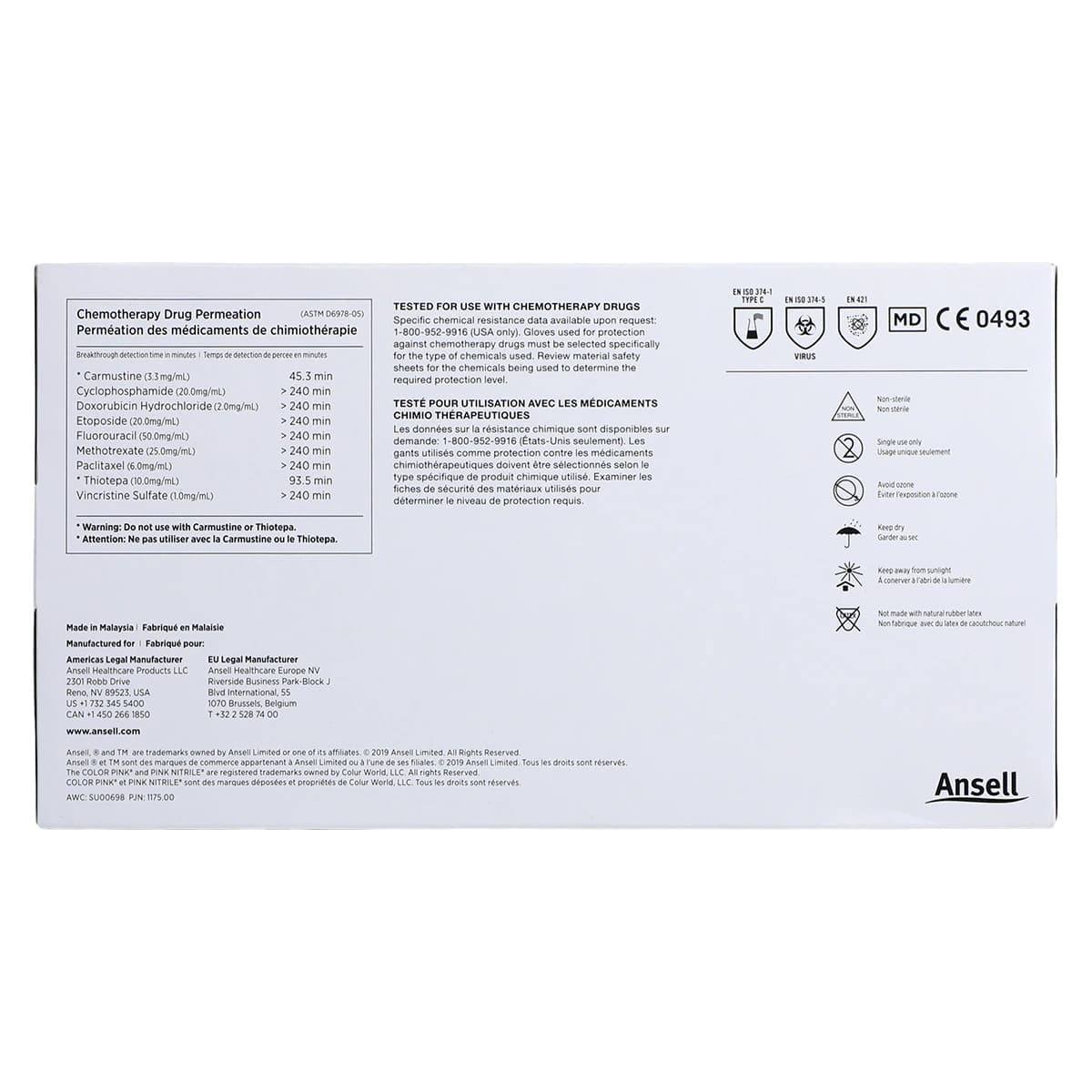 Micro-Touch NitraFree Pink Nitrile Exam Gloves, Powder-Free, Non-Sterile, Medium, 100/Box, 6034512 thumbnail 6