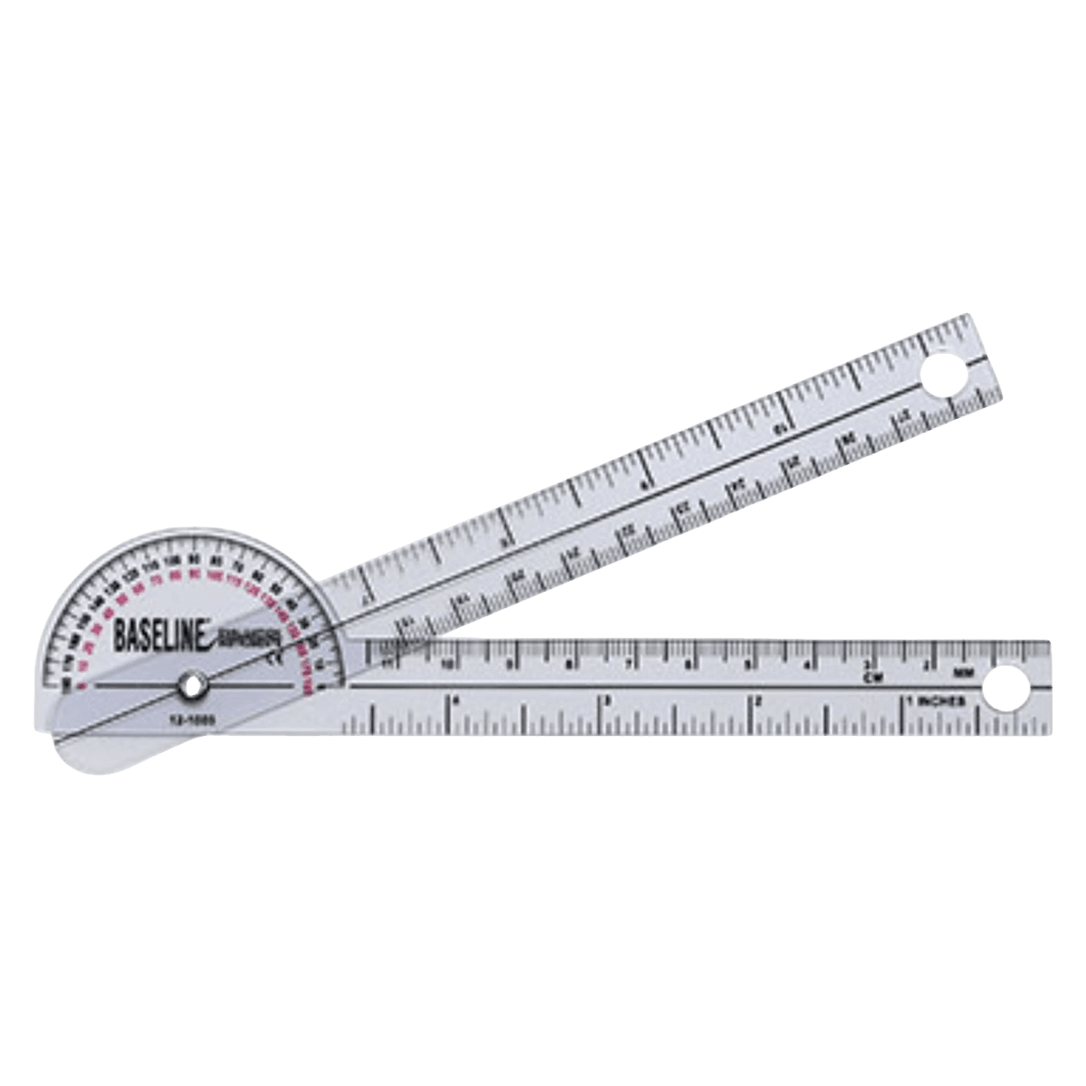 Baseline ROM Goniometer, 6" 180 Degree Range, Fabrication Enterprises - Goniometer 180 Degrees - Image 1