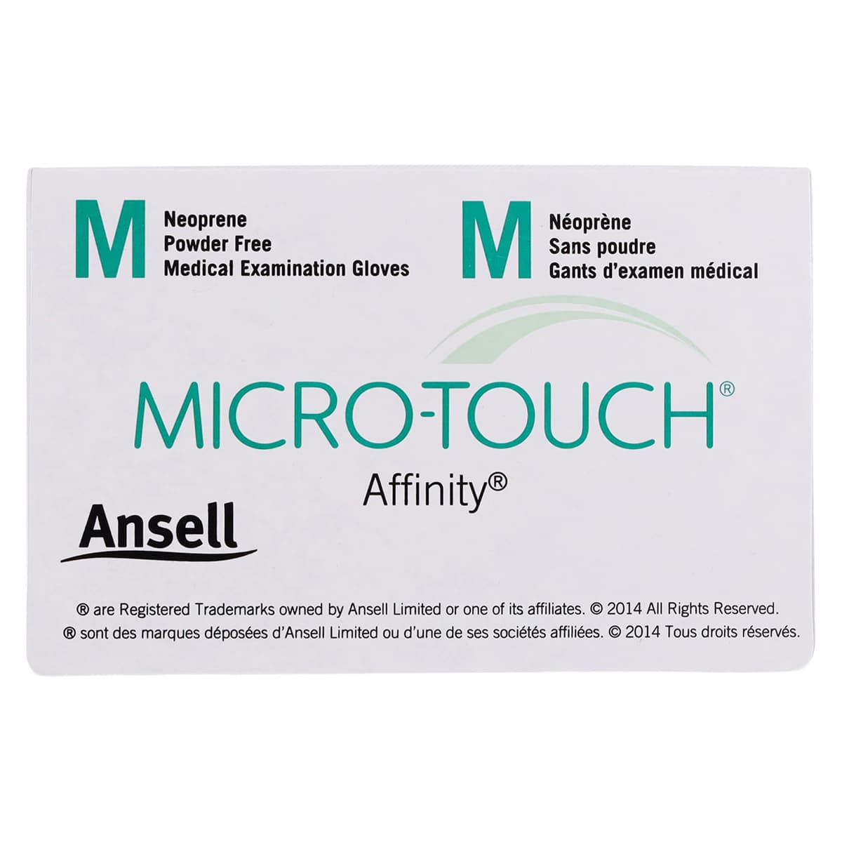 Micro-Touch Affinity Synthetic Exam Gloves, Powder-Free, Non-Sterile, Medium, Green, Textured Fingertips, 100/Box, 3772 thumbnail 8