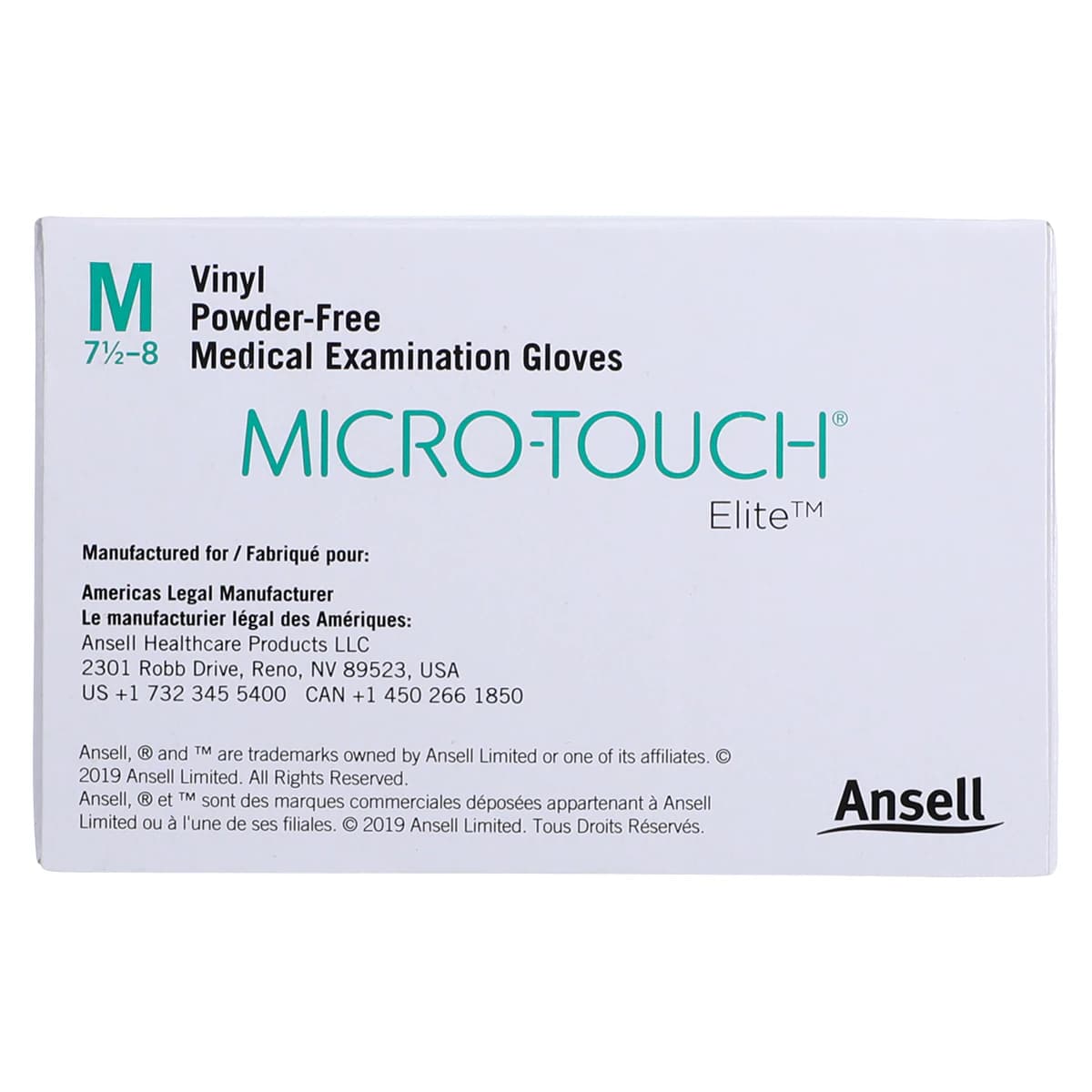 Micro-Touch Elite Vinyl Exam Gloves, Powder-Free, Non-Sterile, Medium, Cream, 100/Box, 3092 thumbnail 7