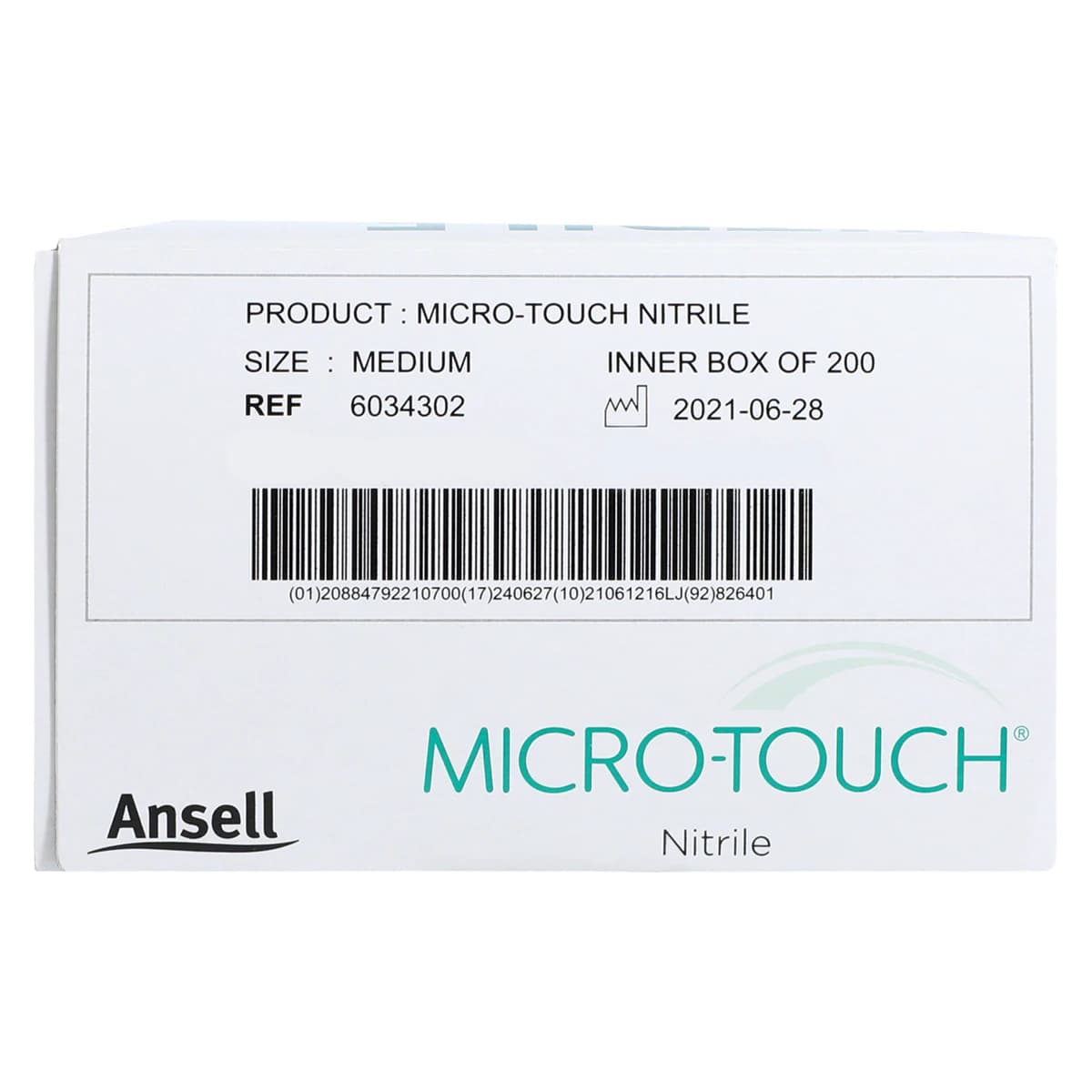 Micro-Touch Nitrile Exam Gloves, Powder-Free, Non-Sterile, Medium, Blue, Textured Fingertips, 200/Box, 6034302 thumbnail 7