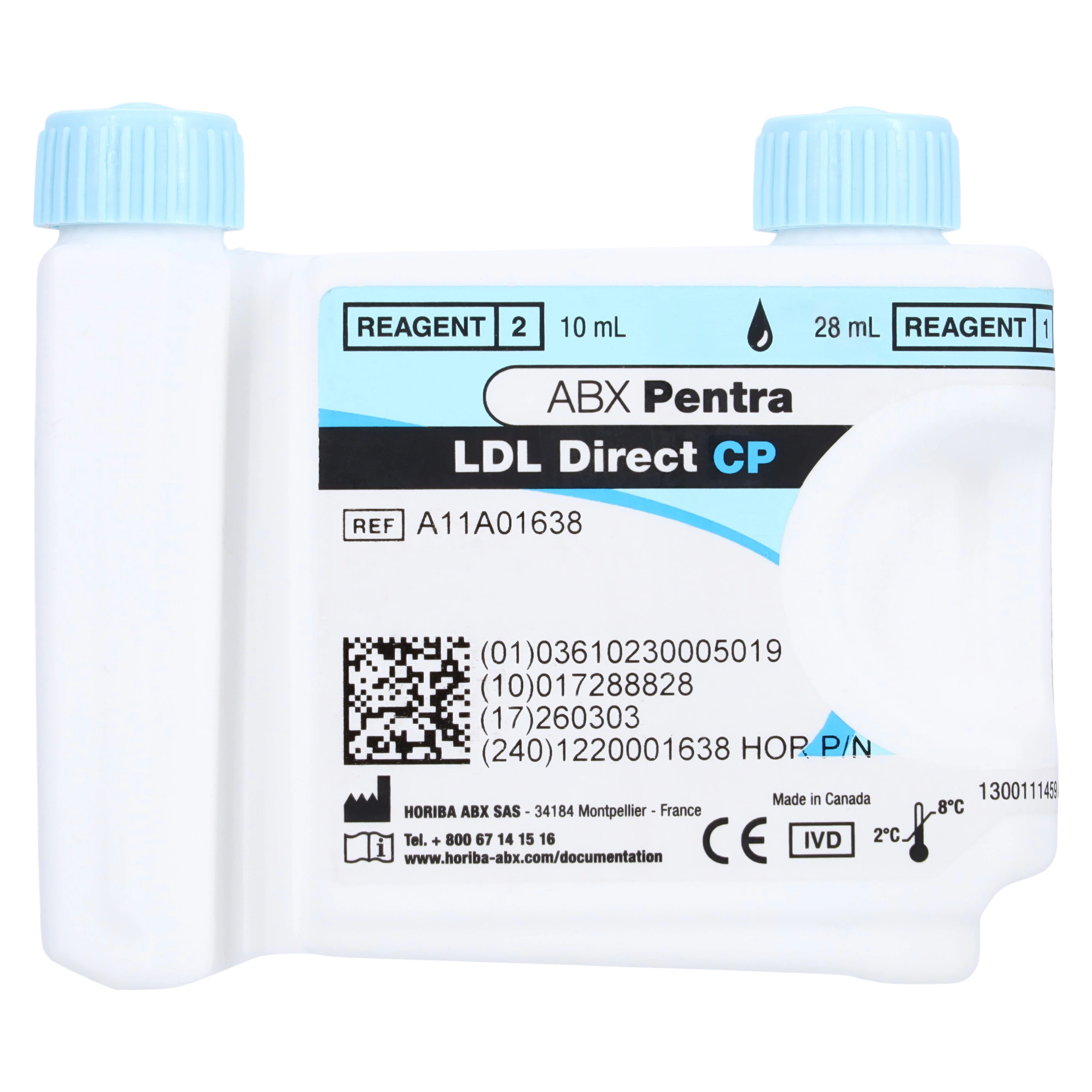 LDL Direct CP, Low Density Lipoprotein Reagent, Pentra C400/C200, 100 Count Bottle, 01KT0J07559P555DWKDGFHKZHM - LDL Direct CP - Image 1