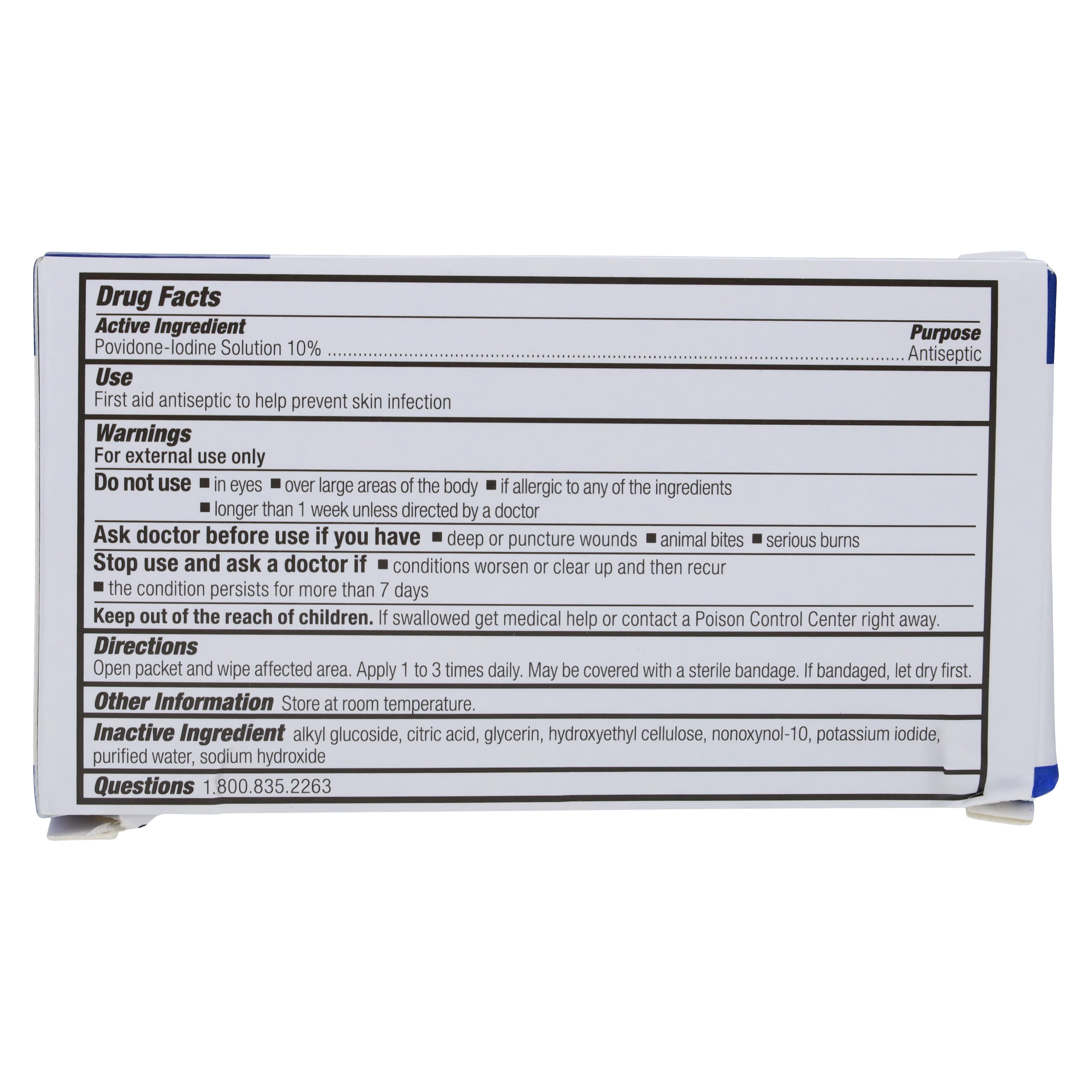 Povidone-Iodine Antiseptic Wipe, 10% PVP-I, 4.25" x 6.25", Single Wipe thumbnail 5