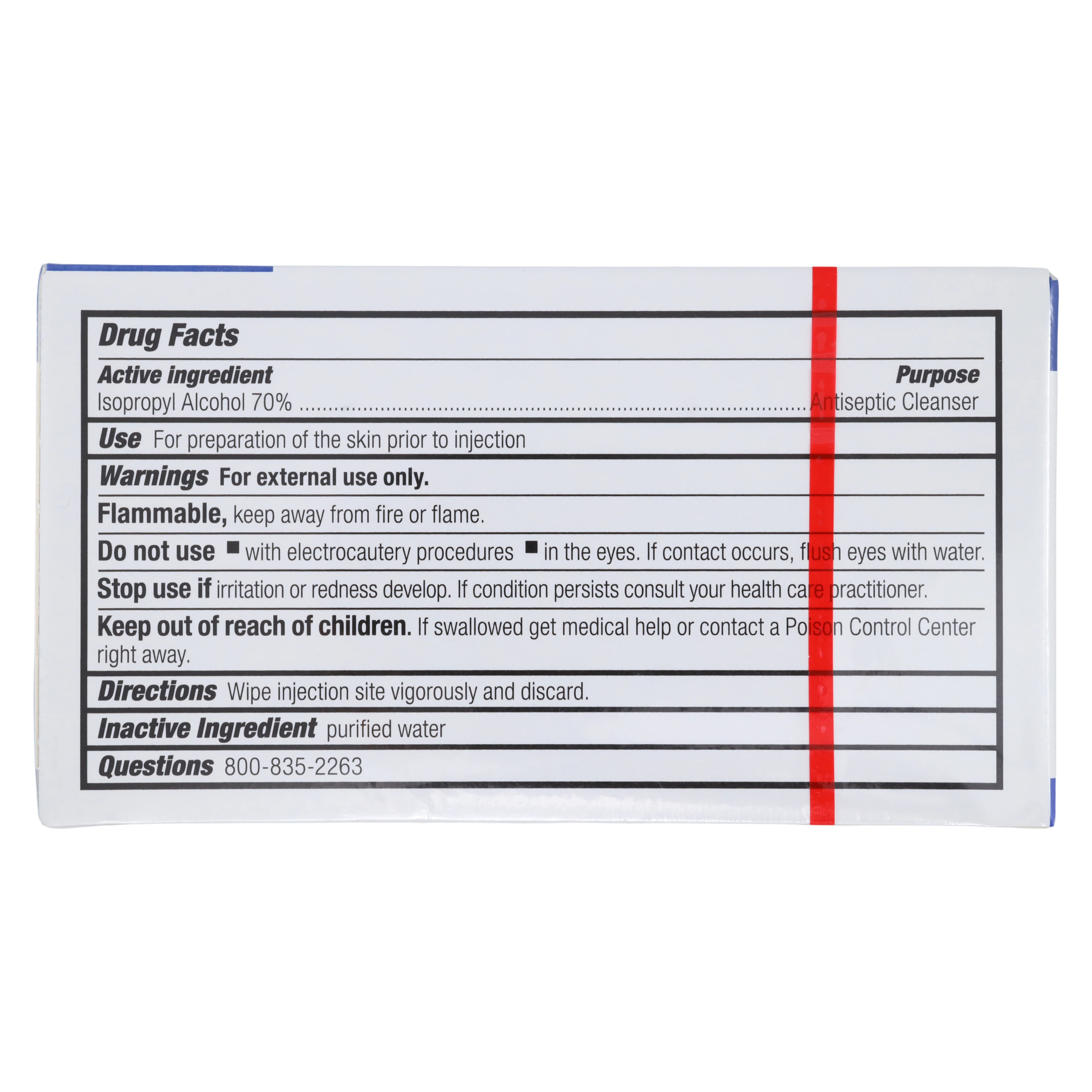 Pac-Kit First Aid Alcohol Prep Pads, 70% Isopropyl Alcohol, Non-Sterile, 2-1/8" x 4" x 7/8" thumbnail 3