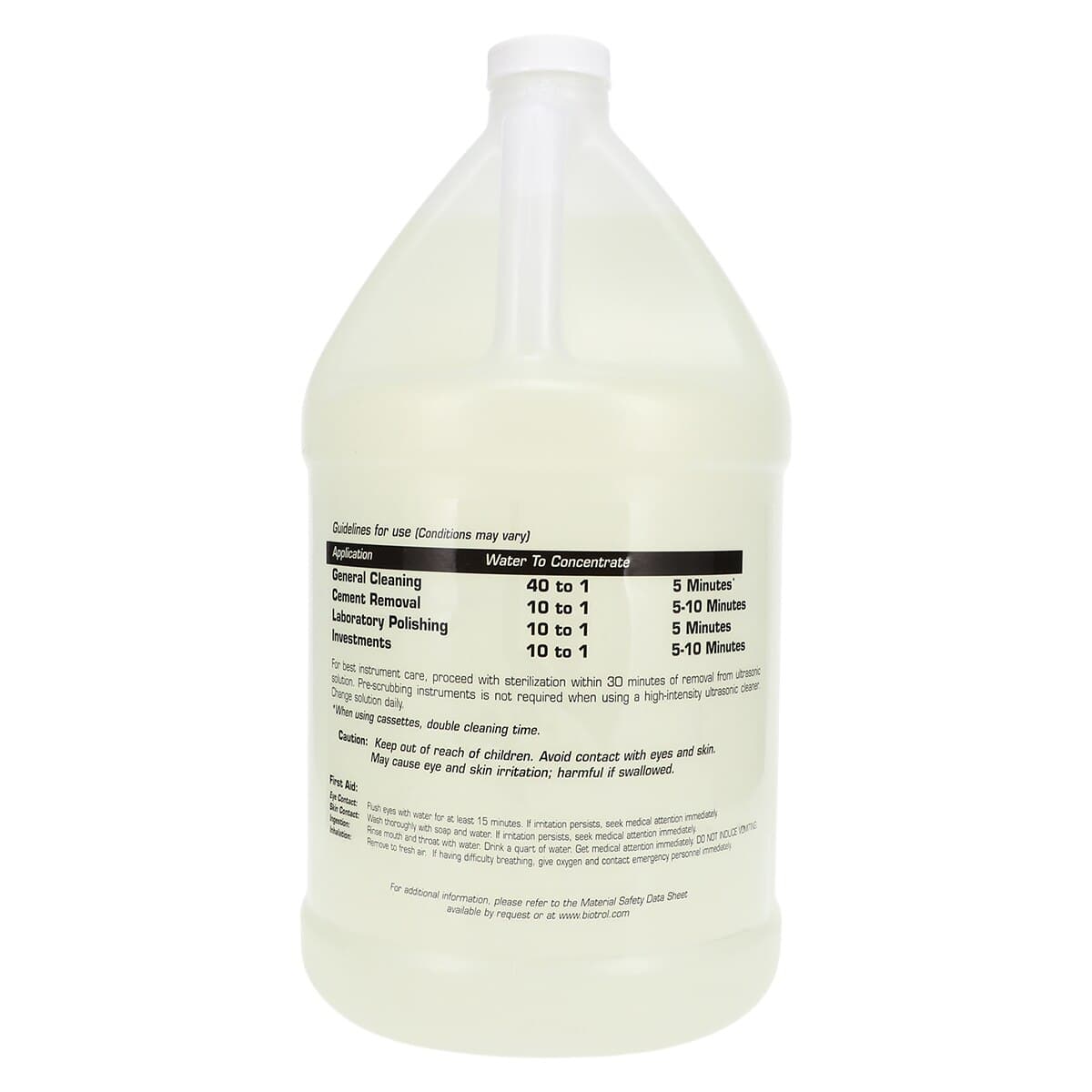 Biotrol Health Sonics Ultrasonic Solution, Multi-Purpose, 1 Gallon (4/Case), 350-060 thumbnail 2