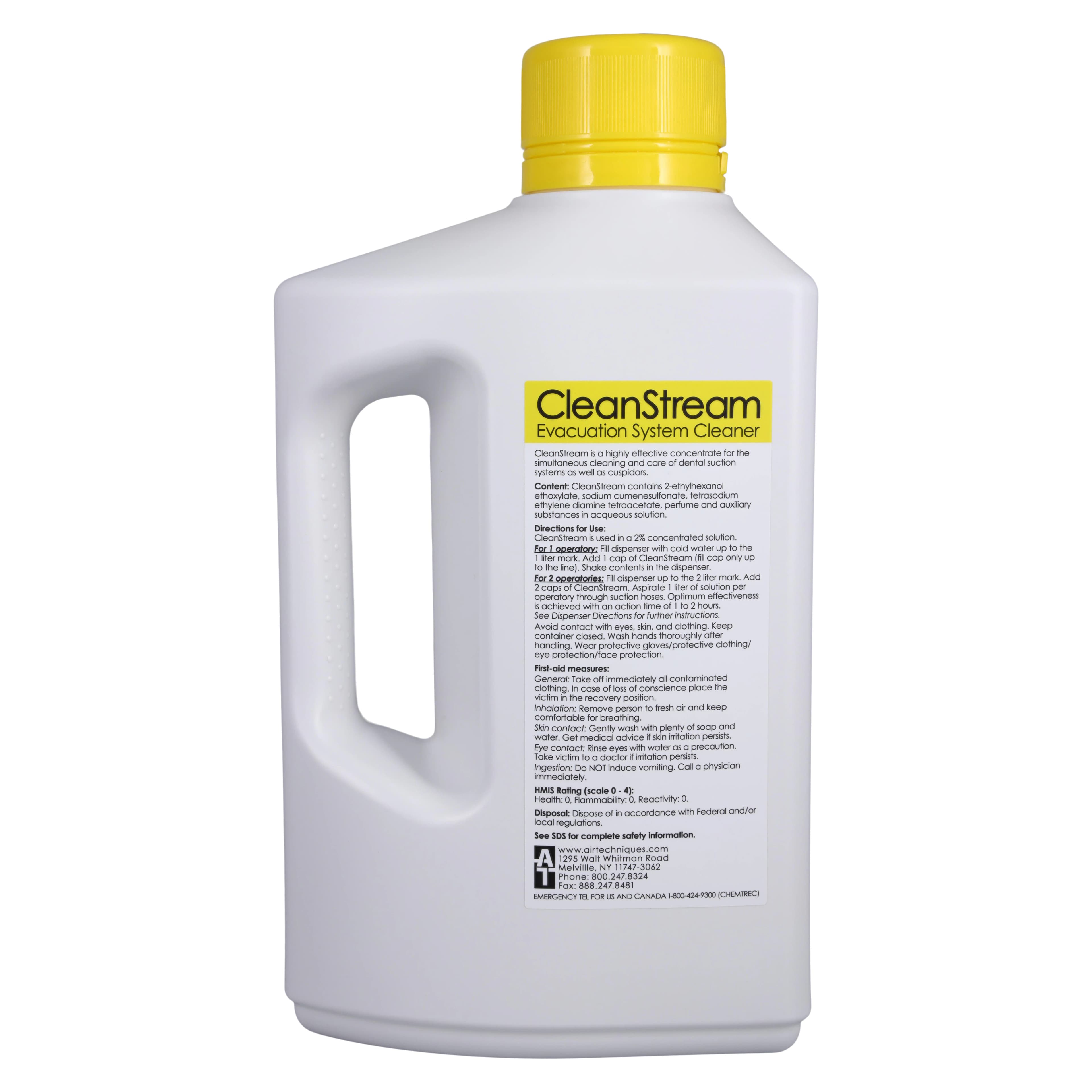 Air Techniques Monarch CleanStream Evacuation System Cleaner, Concentrated, 2.5L (84.5 oz), 125 Cleanings, 57850 thumbnail 2