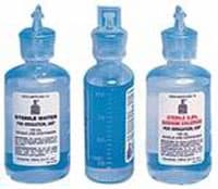 AirLife Sodium Chloride 0.9% Irrigation Solution, 110mL Plastic Bottle, Sterile, DEHP-Free, Latex-Free, Dual Top Closure, 25/Case thumbnail 2