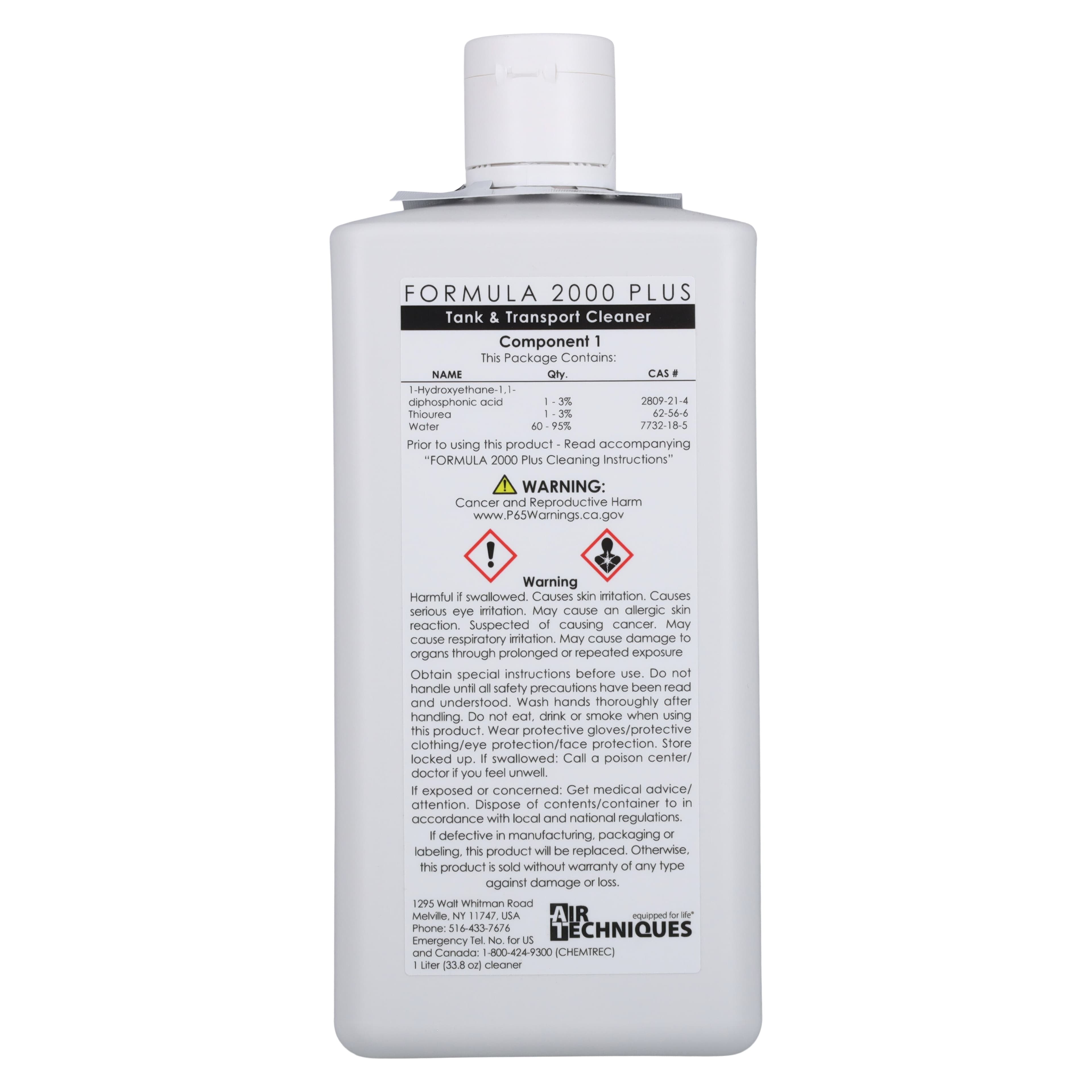 Air Techniques Formula 2000 Plus Tank and Transport Cleaner Twin Pack, 2 x 1 Liter Bottles, 2 Sponges & Spatula, 43945 thumbnail 3